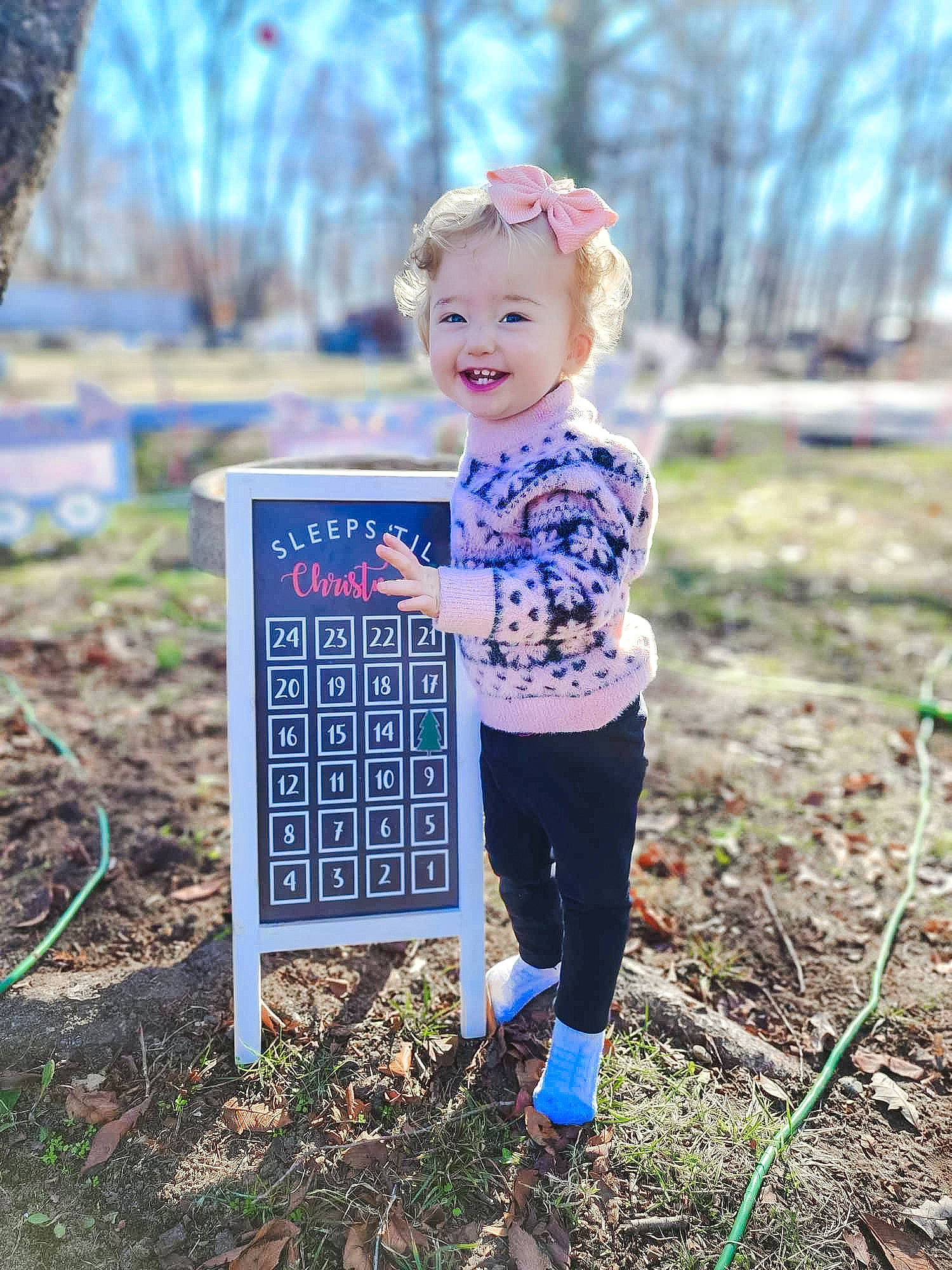 Kaisley joined the competition — help win amazing prizes! baby_toddler_clothing, child, electric_blue, forest, fun, grass, happy, hat, joy, pattern, people_in_nature, person, plant, recreation, sky, sleeve, smile, soil, toddler, tree