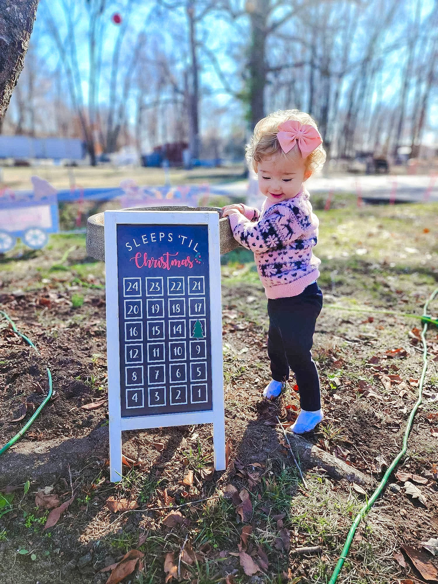 Kaisley joined the competition — help win amazing prizes! biome, child, electric_blue, forest, grass, groundcover, leaf, people_in_nature, person, plant, recreation, sky, soil, spring, toddler, tree, wilderness, winter, wood, woodland