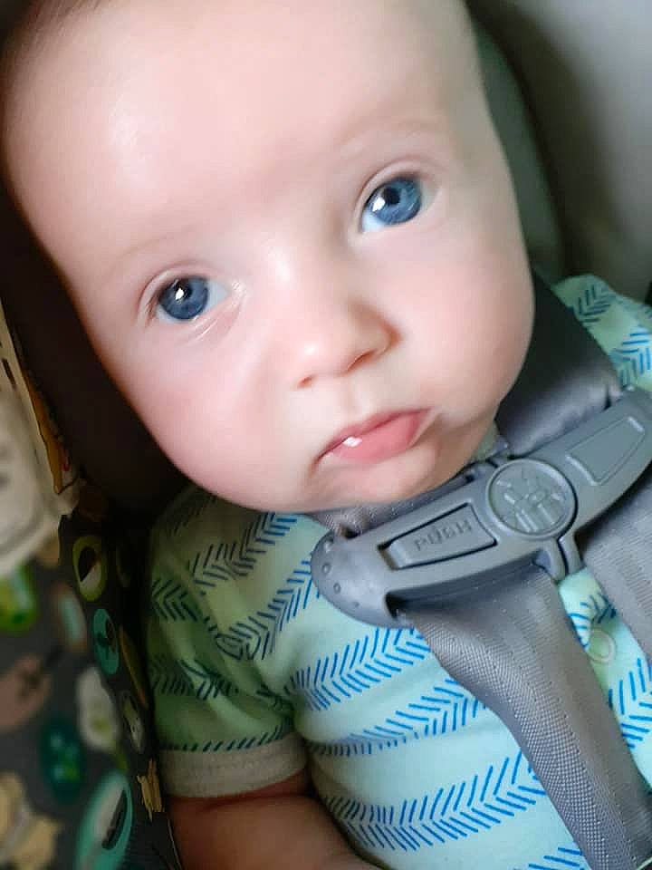 Gentry joined the competition — help win amazing prizes! baby, cheek, child, chin, eye, eyebrow, face, forehead, head, iris, lip, mouth, nose, person, skin, smile, toddler, toy