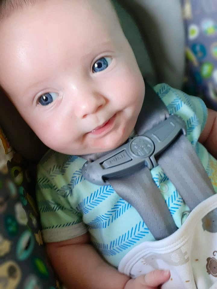 Gentry joined the competition — help win amazing prizes! baby, beauty, cheek, child, chin, eye, face, finger, forehead, head, lip, mouth, nose, person, skin, smile, toddler