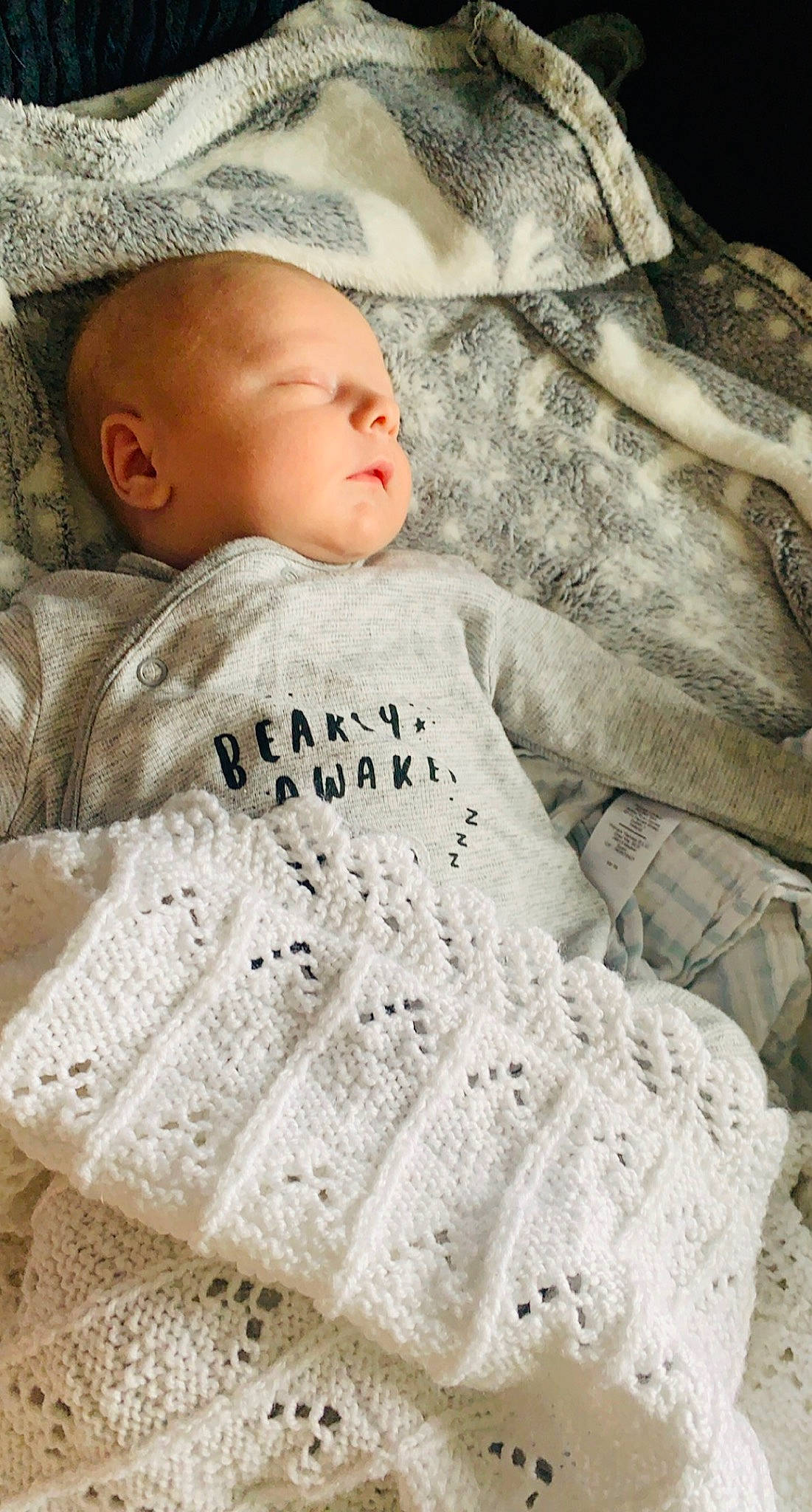 Bobbie joined the competition — help win amazing prizes! baby, baby_sleeping, blanket, child, knitting, pattern, person, sleep, textile, toddler