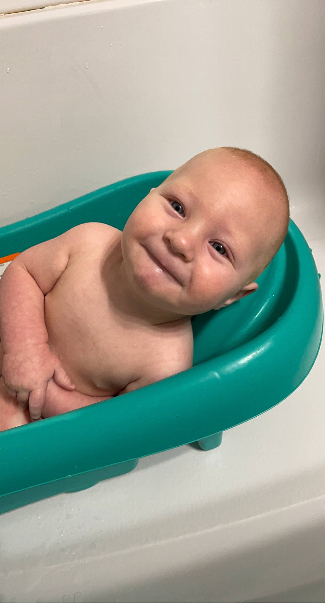Forrest is registered to the contest to win money with this photo: aqua, azure, baby, baby_bathing, bathing, bathroom, bathtub, cheek, chest, child, comfort, eye, fluid, fun, leisure, person, product, skin, smile, toddler