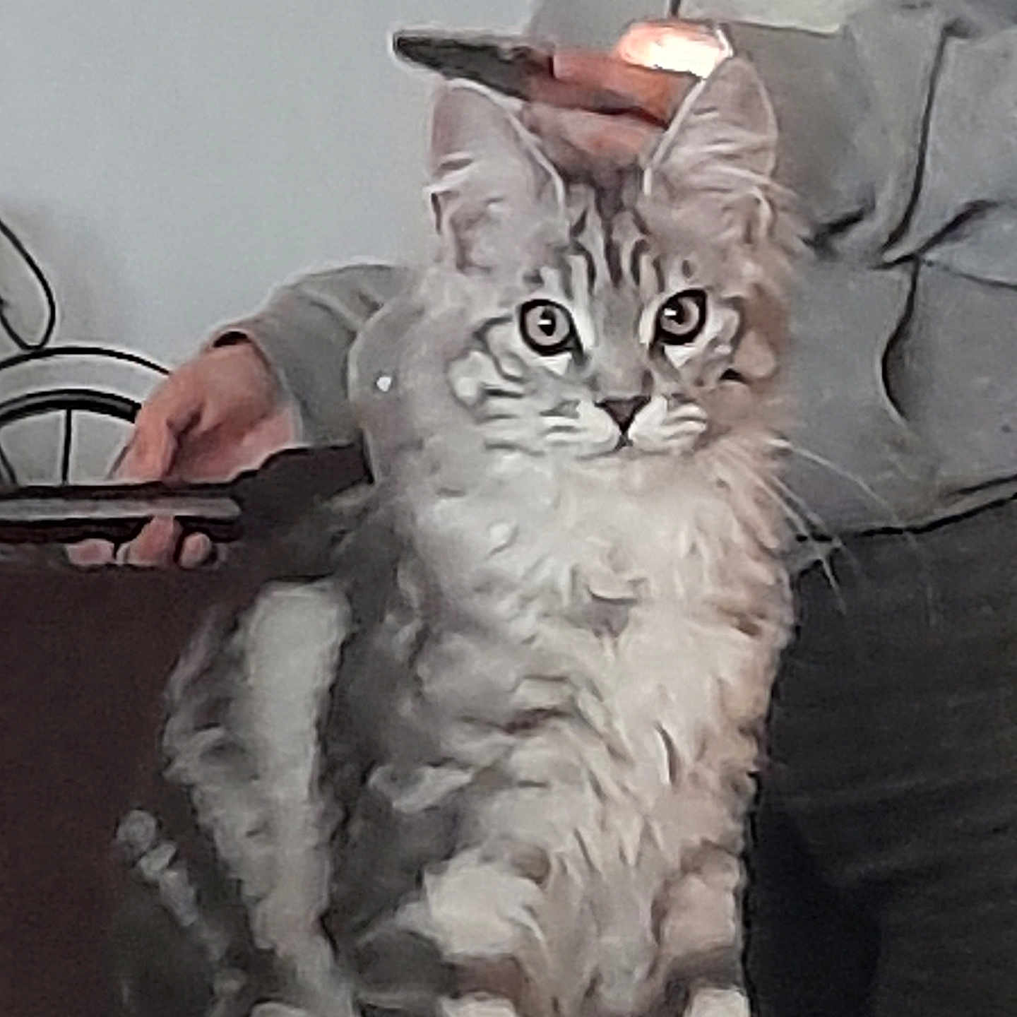 Yoshi a rejoint le concours — aidez-le/la à gagner de superbes lots ! abyssinian, angora, animal, art, cat, chair, couch, doctor, egyptiancat, furniture, gun, homedecor, kitten, lamp, linen, manx, painting, person, pet, weapon