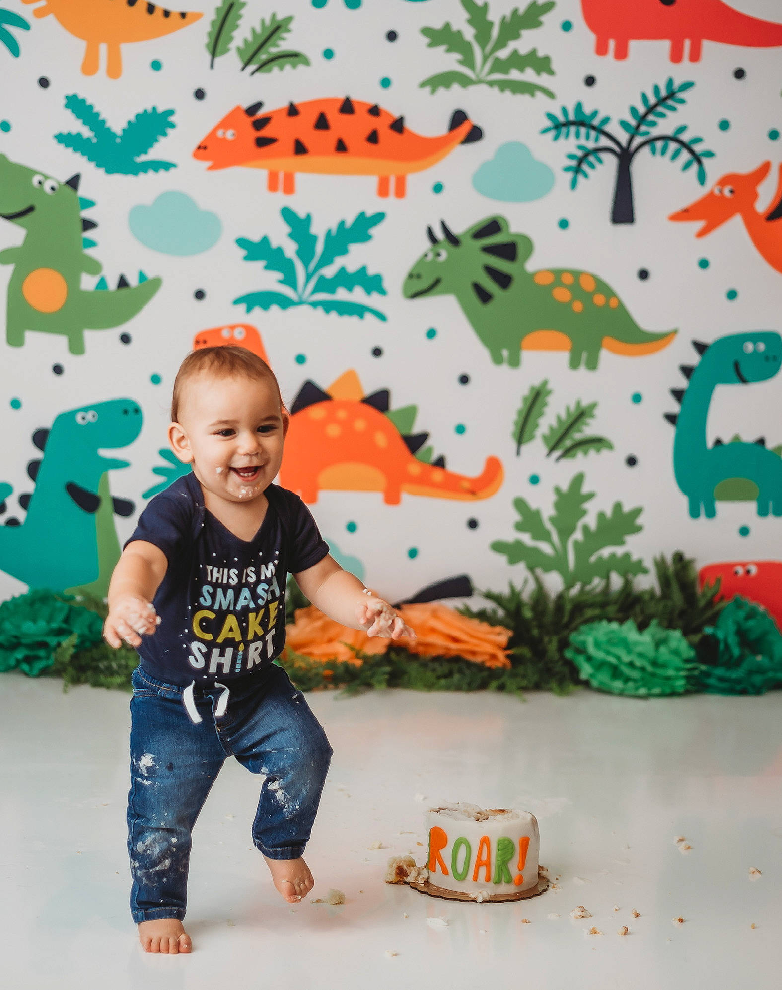 Hudson joined the competition — help win amazing prizes! adaptation, baby_toddler_clothing, child, font, fun, happy, joy, leaf, leisure, orange, people, person, plant, room, sleeve, smile, snapshot, t_shirt, toddler, tree