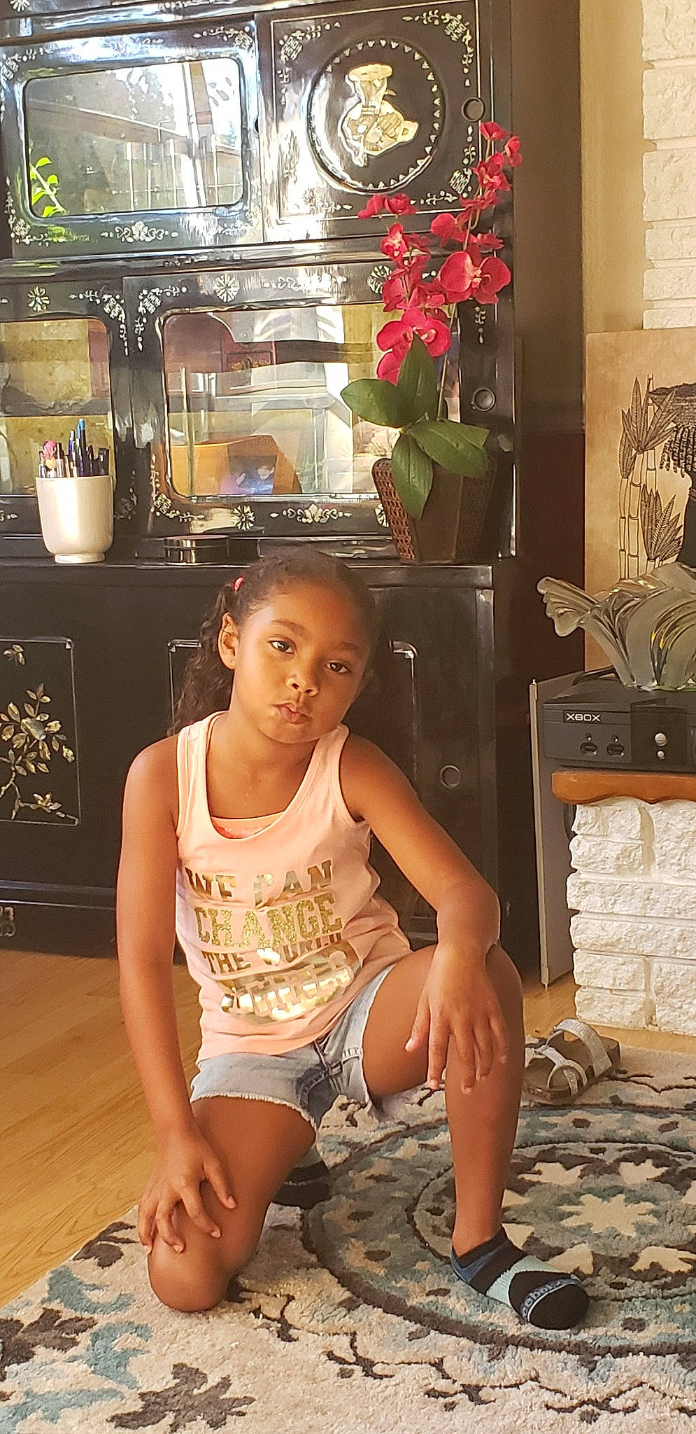 Tay joined the competition — help win amazing prizes! black_hair, fawn, human_leg, lady, leg, long_hair, person, sitting, thigh