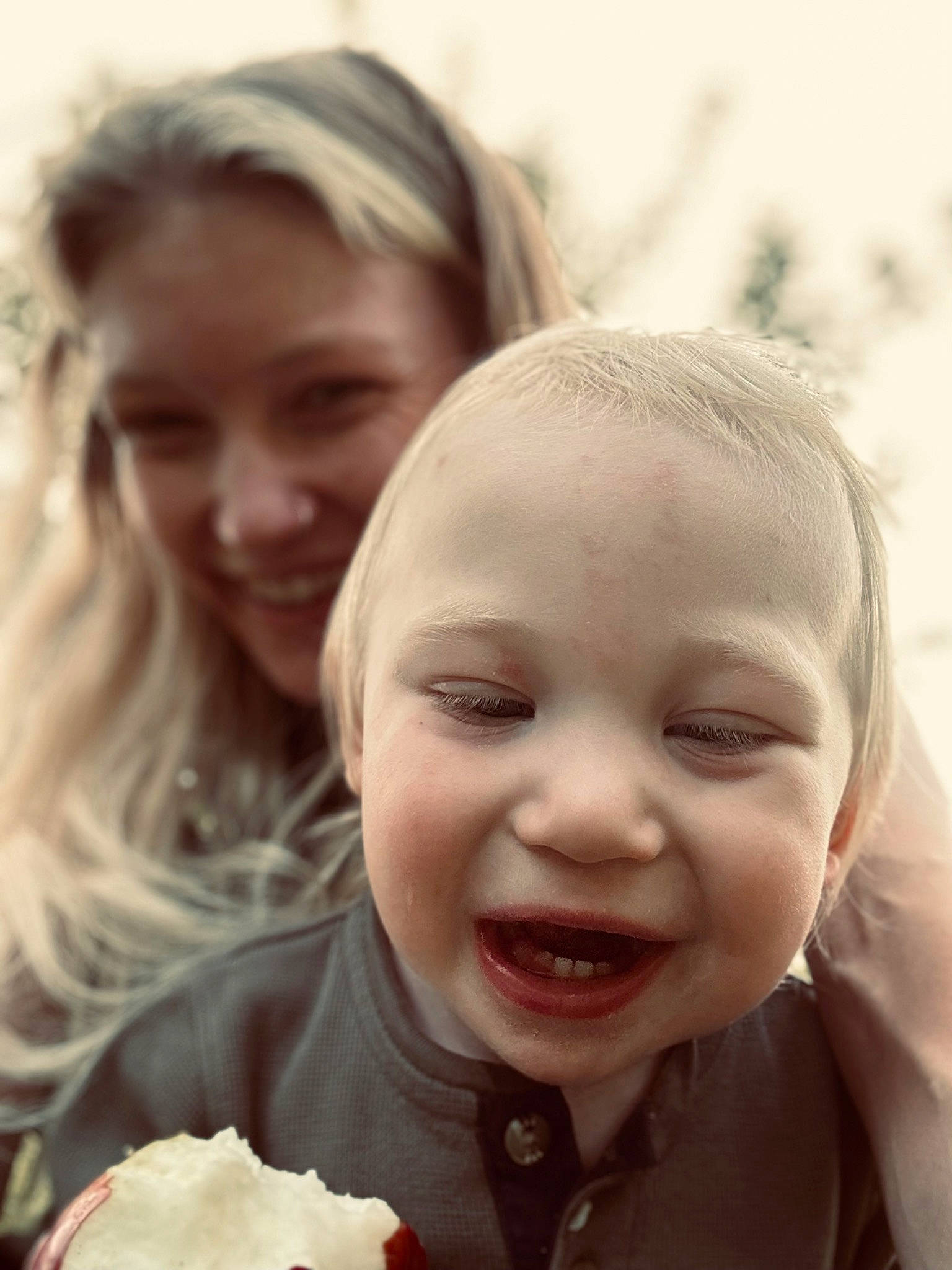 Axton is registered to the contest to win money with this photo: cheek, child, dessert, event, face, facial_expression, fun, gesture, grass, happy, ice_cream, ingredient, iris, joy, lip, mouth, nose, people, person, smile