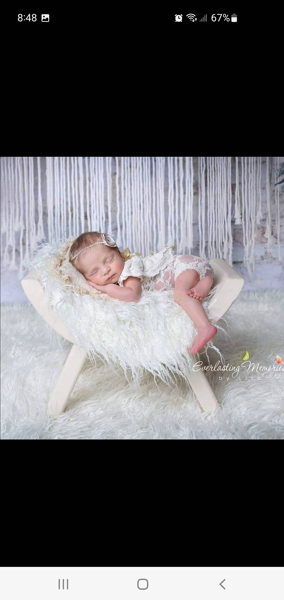 Adalynn is registered to the contest to win money with this photo: baby, bridal_accessory, bridal_clothing, bridal_party_dress, child, dress, embellishment, event, fashion_accessory, fashion_design, flash_photography, fur, gown, grass, happy, headpiece, person, portrait_photography, sitting, winter