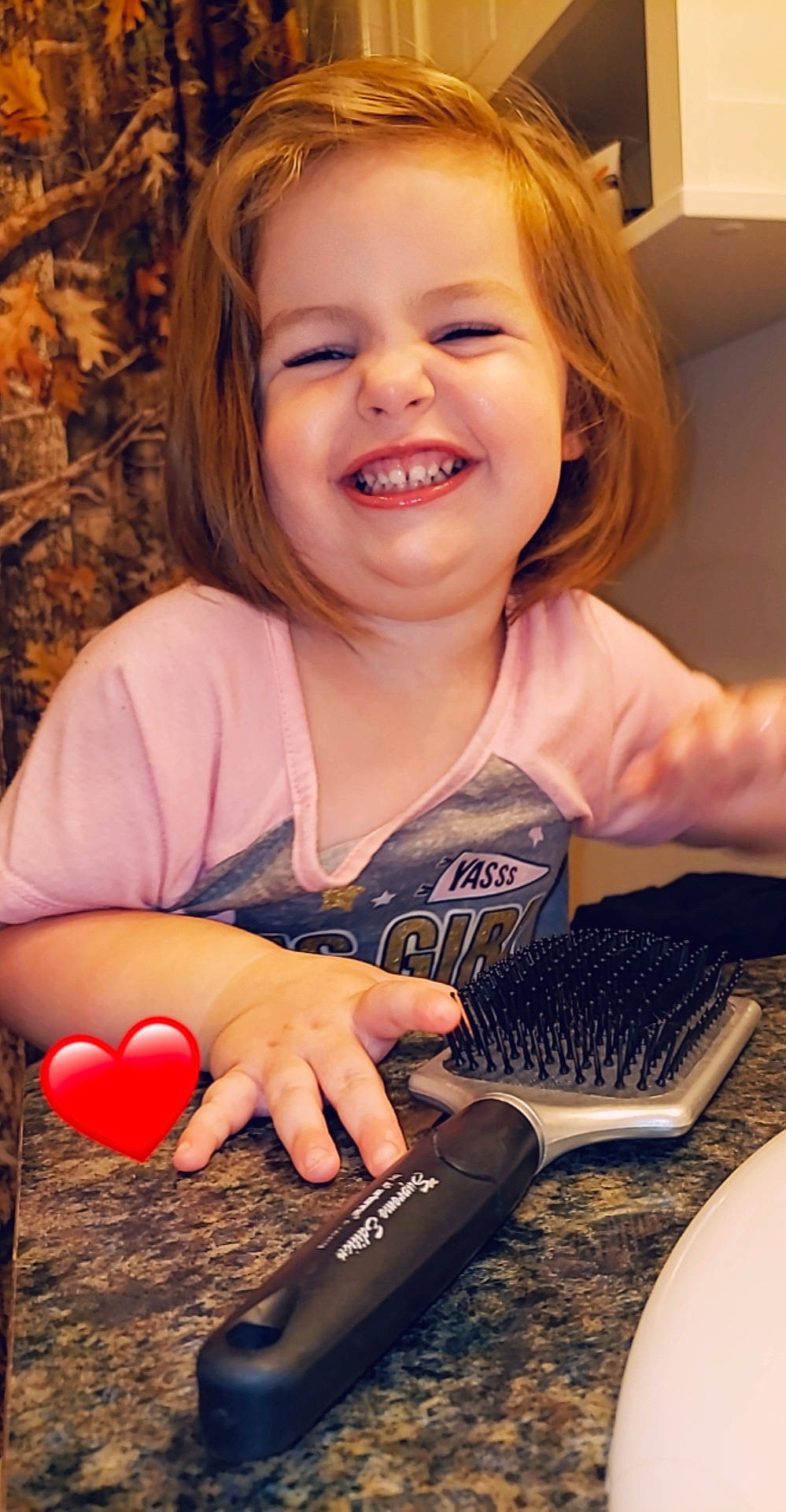 Carleigh joined the competition — help win amazing prizes! audio_equipment, blond, child, electronic_device, happy, joy, laugh, learning, microphone, person, play, sitting, smile, technology, toddler, tooth