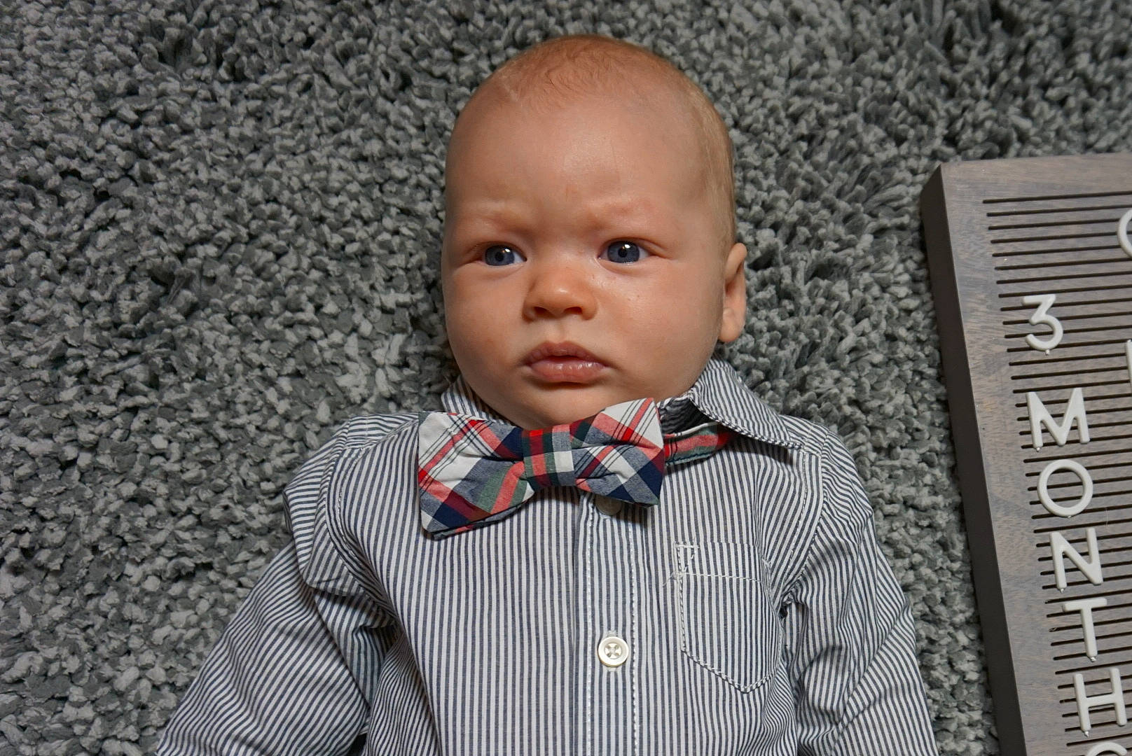 Graycen joined the competition — help win amazing prizes! baby, bow_tie, cheek, child, child_model, face, forehead, head, male, person, tie, toddler