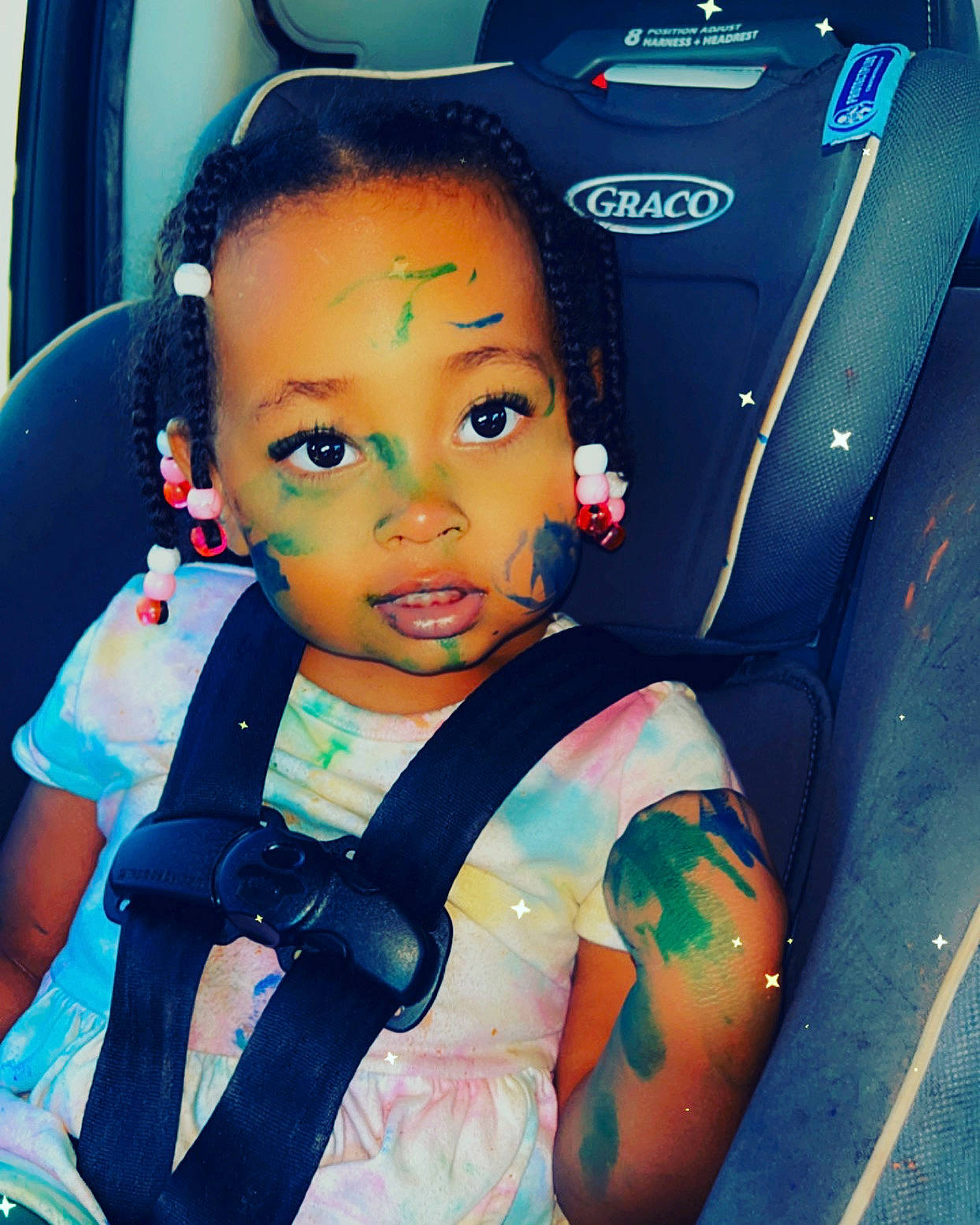 Maylanie joined the competition — help win amazing prizes! auto_part, automotive_design, automotive_exterior, automotive_tire, azure, black_hair, blue, car_seat, car_seat_cover, child, cool, electric_blue, fun, gas, head, motor_vehicle, person, tints_and_shades, toddler, vehicle
