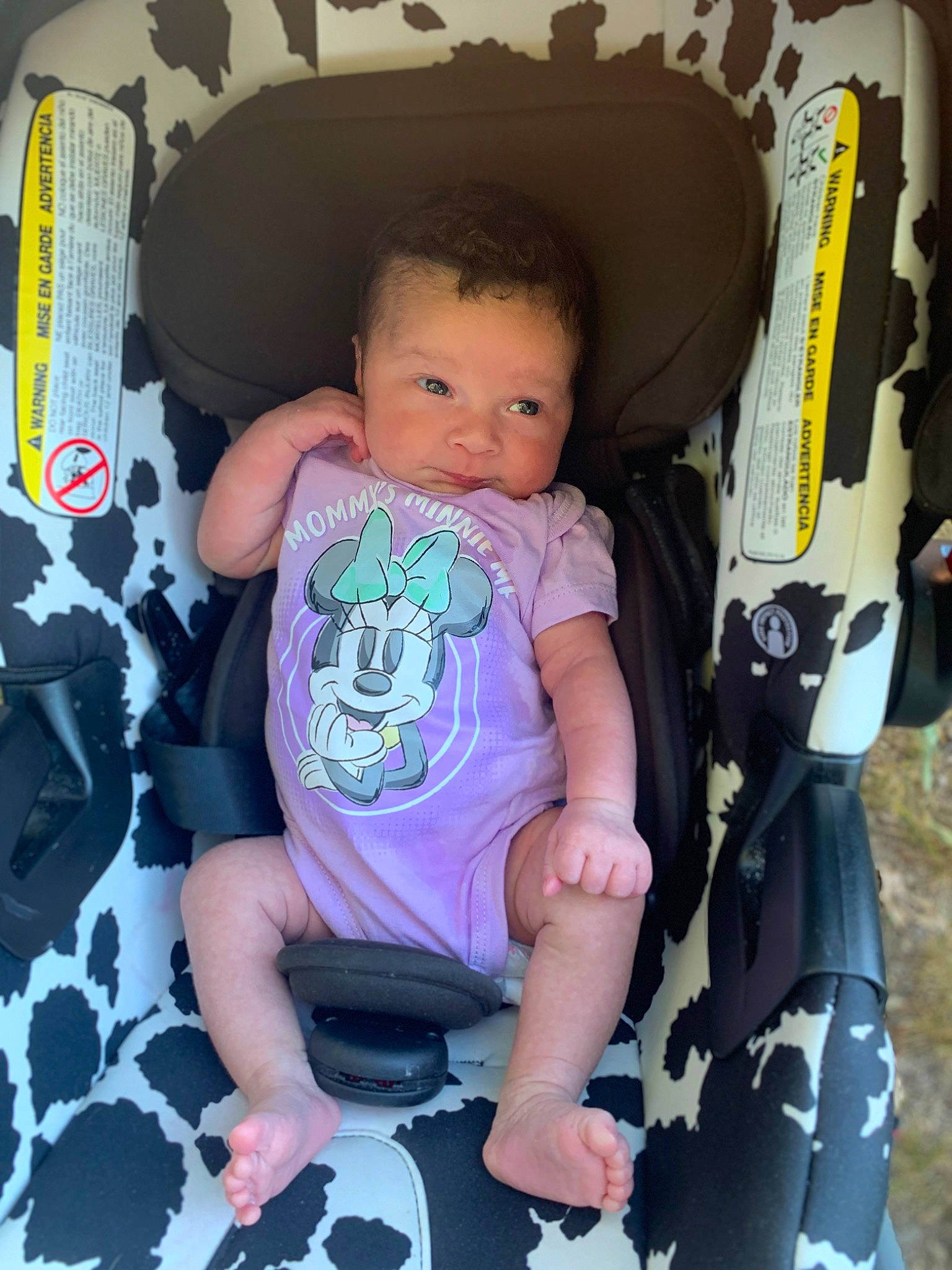Aurelia is registered to the contest to win money with this photo: baby, baby_carriage, baby_products, baby_toddler_clothing, bag, car_seat, chair, child, comfort, cool, fun, lap, pattern, person, product, shorts, sitting, sleeve, t_shirt, thigh