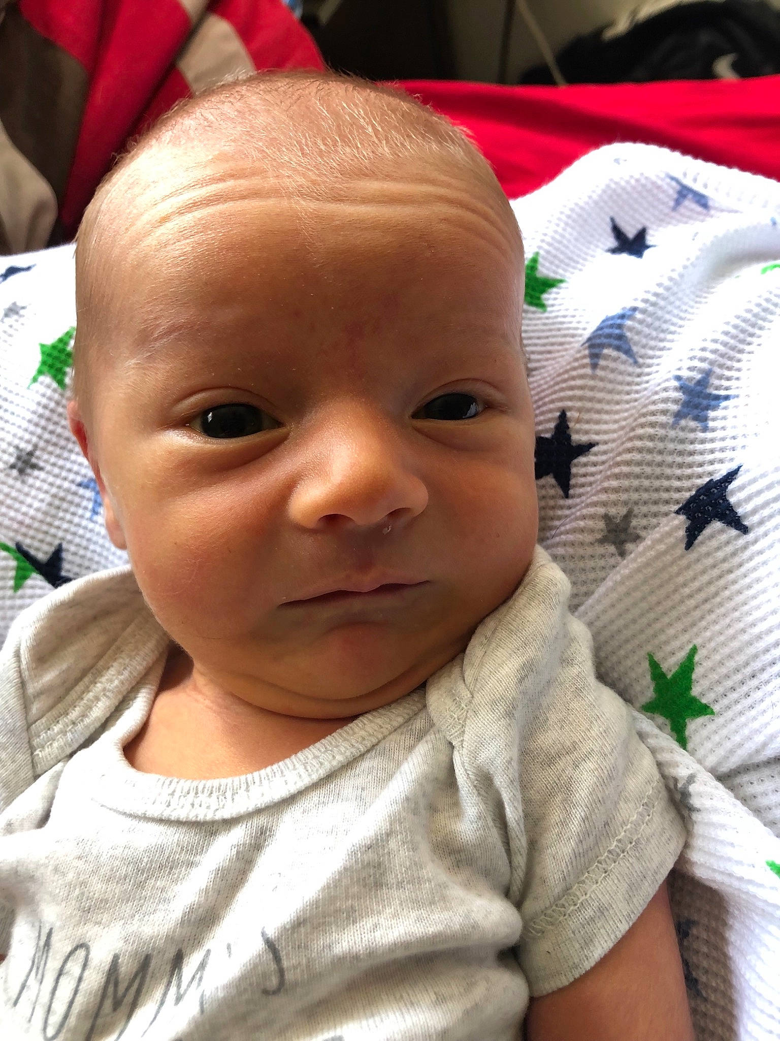 Brysen joined the competition — help win amazing prizes! baby, cheek, child, eye, face, forehead, head, lip, nose, person, skin, smile, toddler