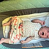 Raelynn joined the competition — help win amazing prizes! baby, infant, smiling, floral_clothing, baby_lounger, cushion, pastel_colors, happy, cute, newborn, lying_down, soft_texture, infant_clothing, human, portrait, small_person, comfortable, indoor, child, adorable
