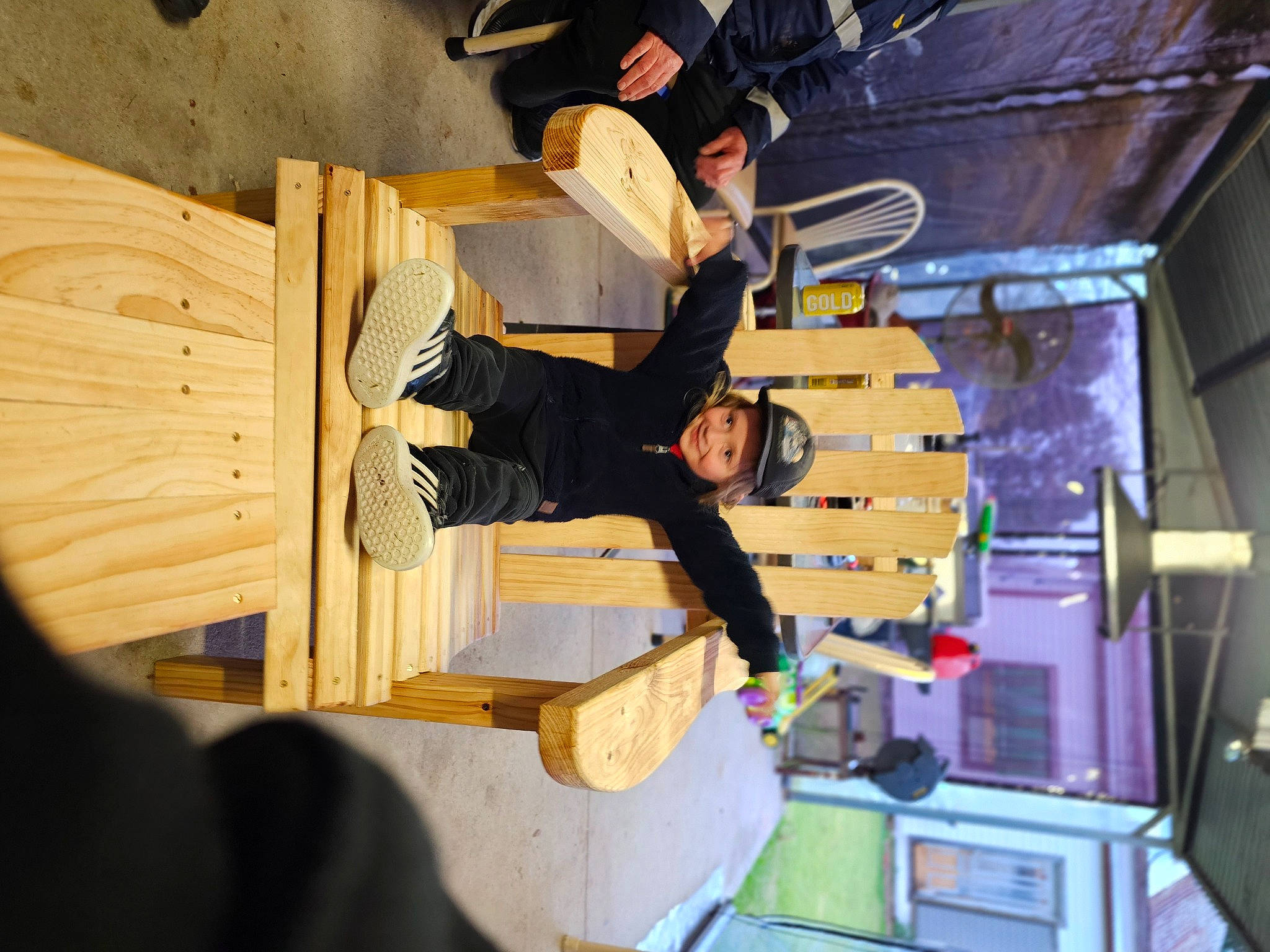 Kayde joined the competition — help win amazing prizes! ceiling, engineering, event, fun, hardwood, headwear, joy, person, plywood, room, varnish, visual_arts, wood, wood_stain