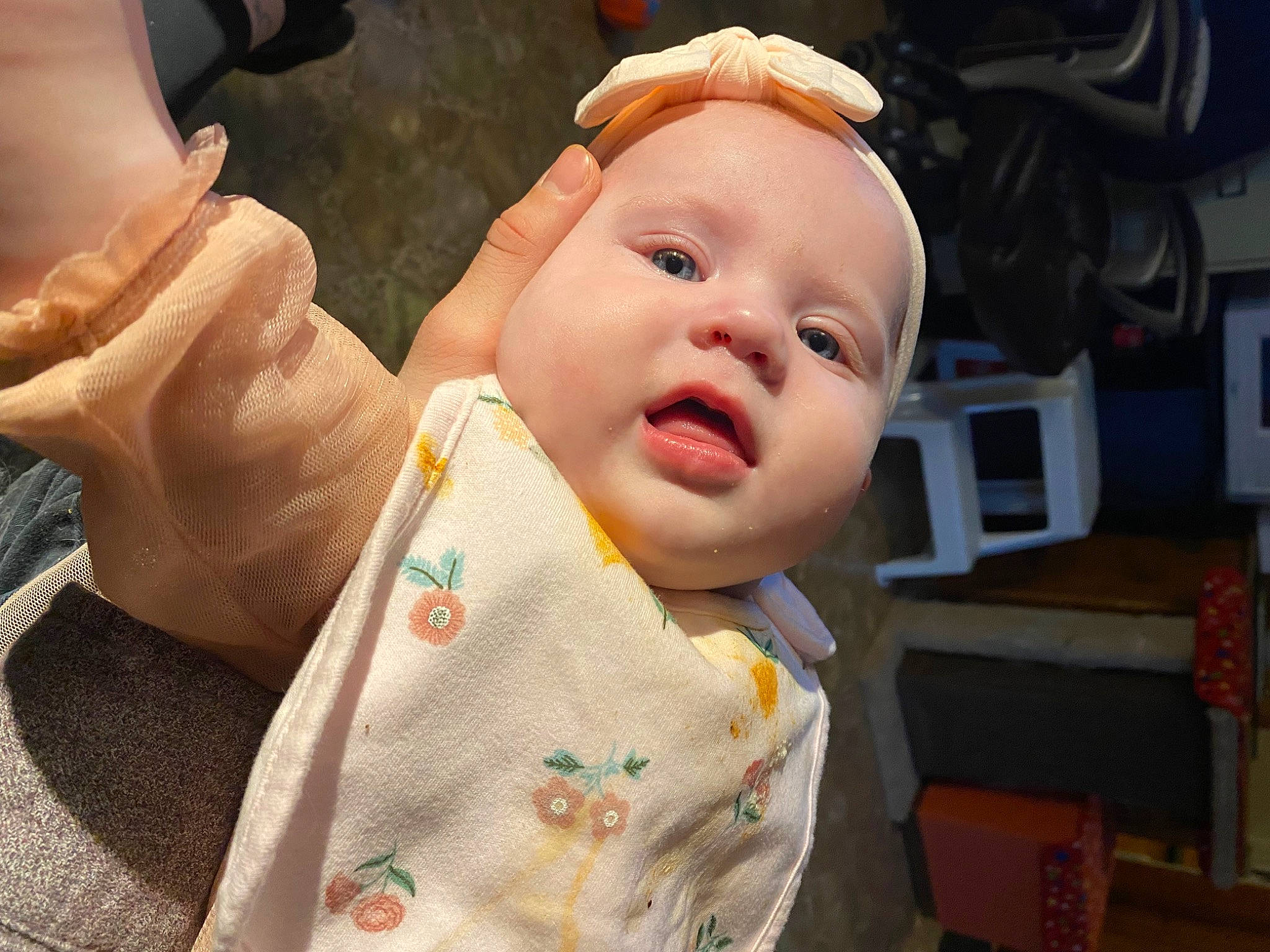 Karlee joined the competition — help win amazing prizes! baby, baby_toddler_clothing, cheek, child, chin, comfort, eyelash, face, facial_expression, finger, fun, gesture, happy, hat, head, human_body, nose, person, skin, thumb