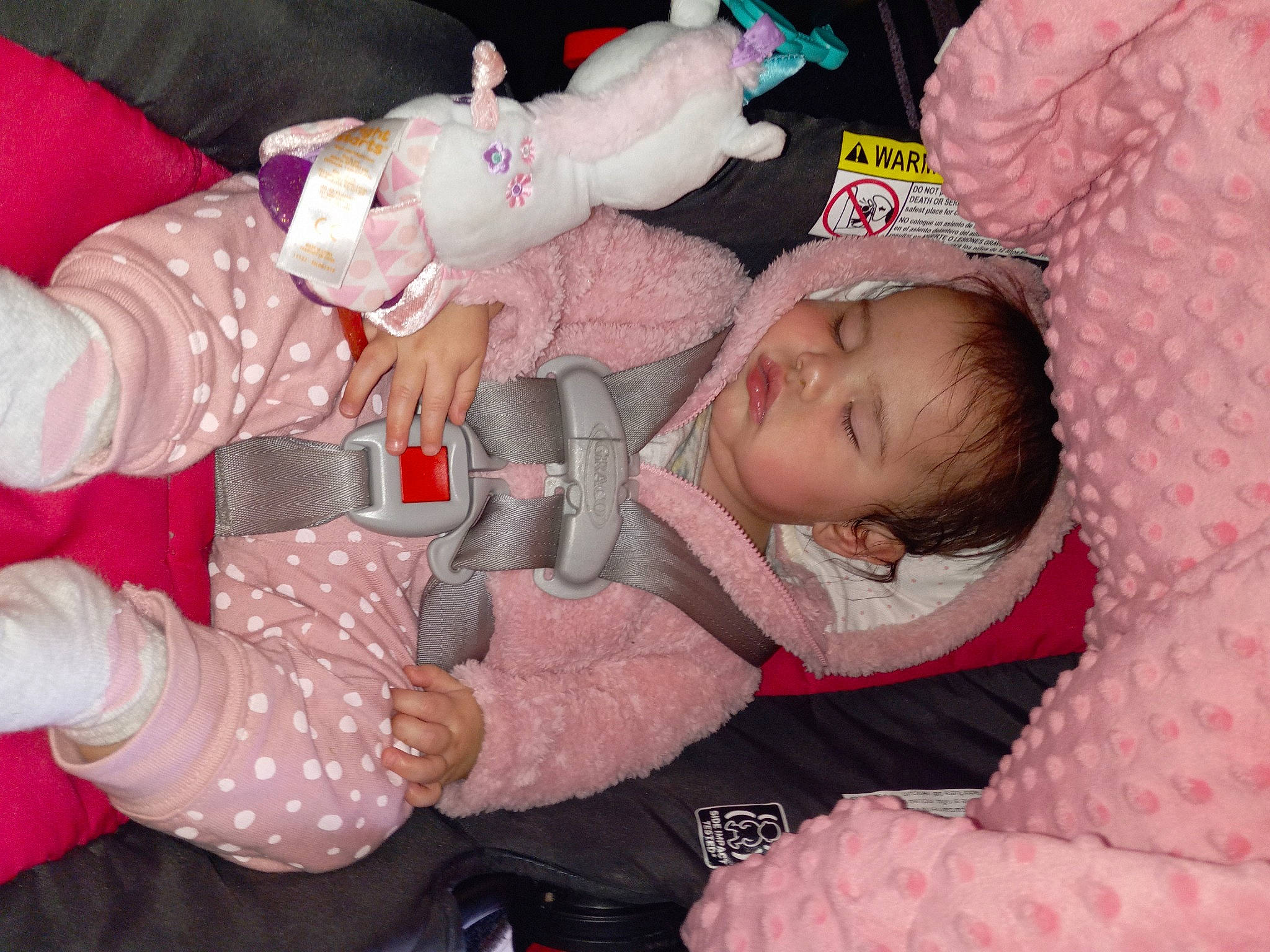 Jazzlyn is registered to the contest to win money with this photo: baby, baby_products, baby_toddler_clothing, cheek, child, comfort, ear, event, finger, lap, mammal, nail, people, person, pink, product, room, skin, thumb, toddler