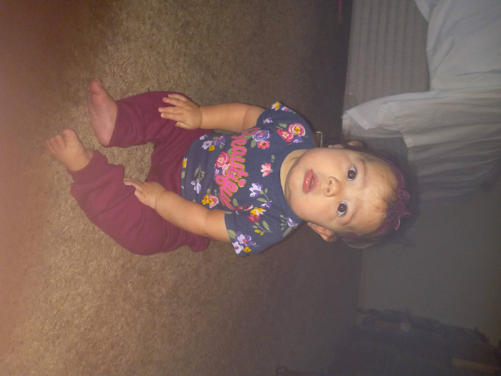 Jazzlyn joined the competition — help win amazing prizes! arm, baby, baby_toddler_clothing, cheek, child, comfort, flash_photography, floor, flooring, fun, happy, head, human_body, mouth, nose, person, skin, sleeve, toddler, trunk