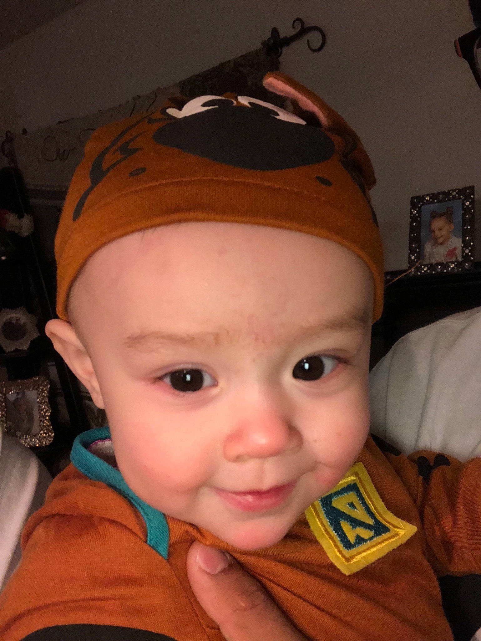Bryar joined the competition — help win amazing prizes! baby, cap, cheek, child, chin, ear, eye, eyebrow, face, fashion_accessory, forehead, hair_accessory, head, headgear, lip, mouth, nose, person, toddler