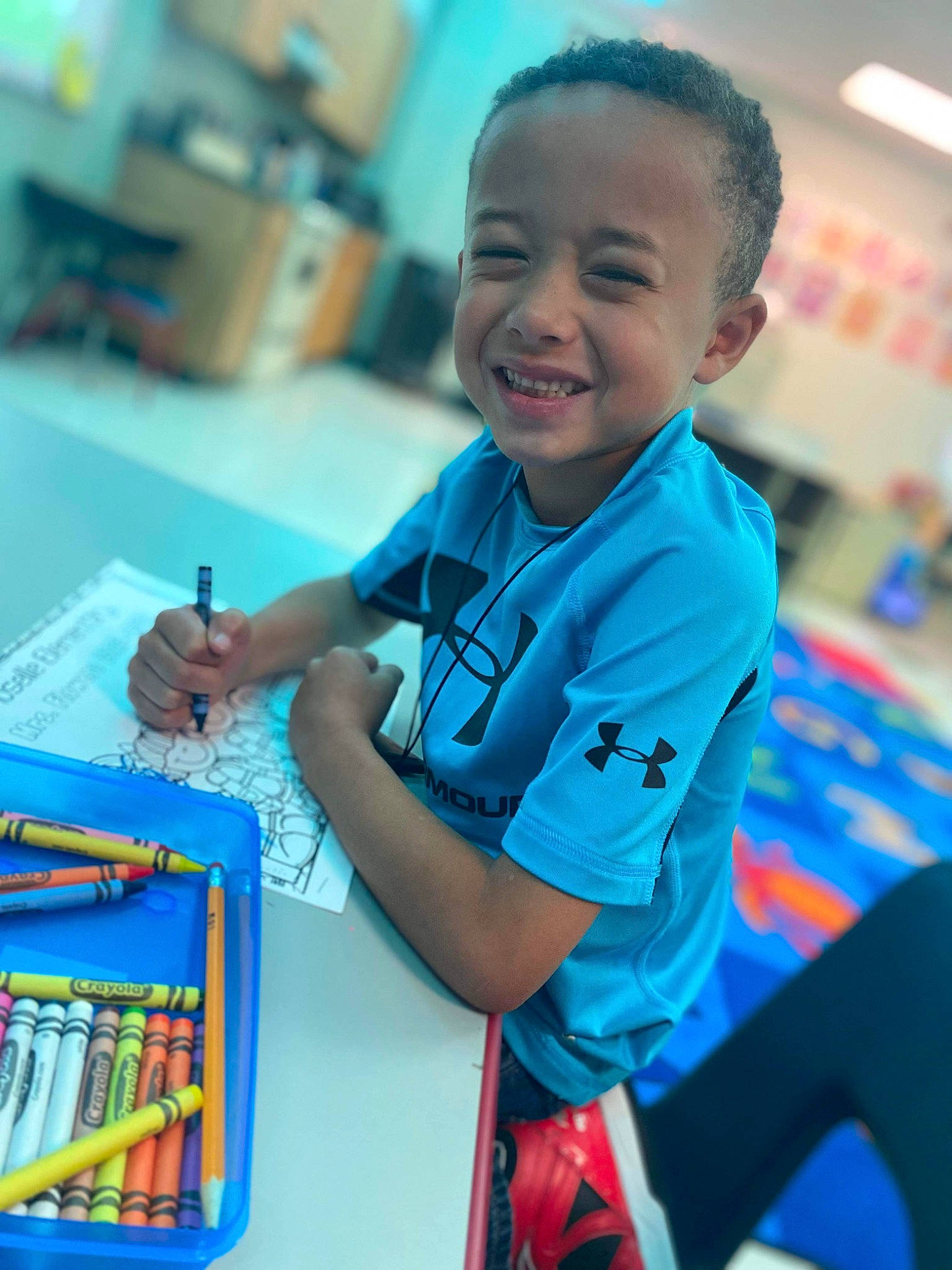 Kameron joined the competition — help win amazing prizes! adaptation, artist, chair, child, education, electric_blue, engineering, fun, happy, joy, leisure, person, play, recreation, room, smile, stationery, summer, t_shirt, toddler