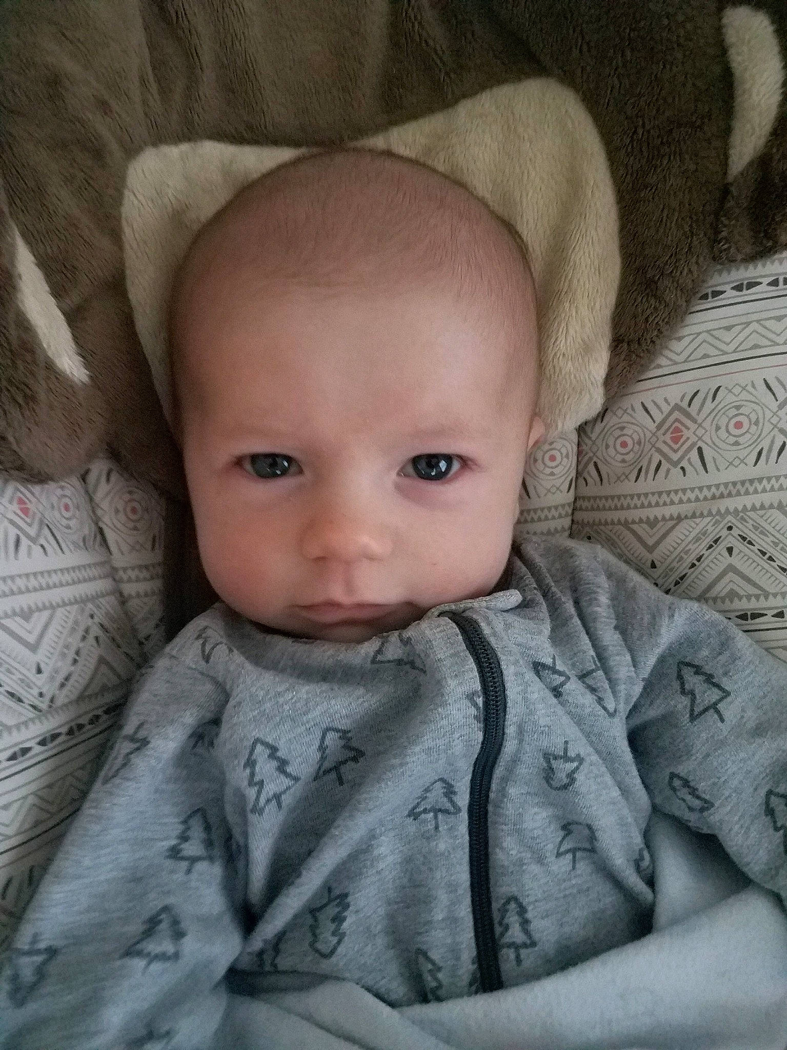 Brycen is registered to the contest to win money with this photo: baby, cheek, child, chin, ear, eye, eyebrow, face, forehead, head, iris, lip, mouth, nose, person, skin, smile, toddler