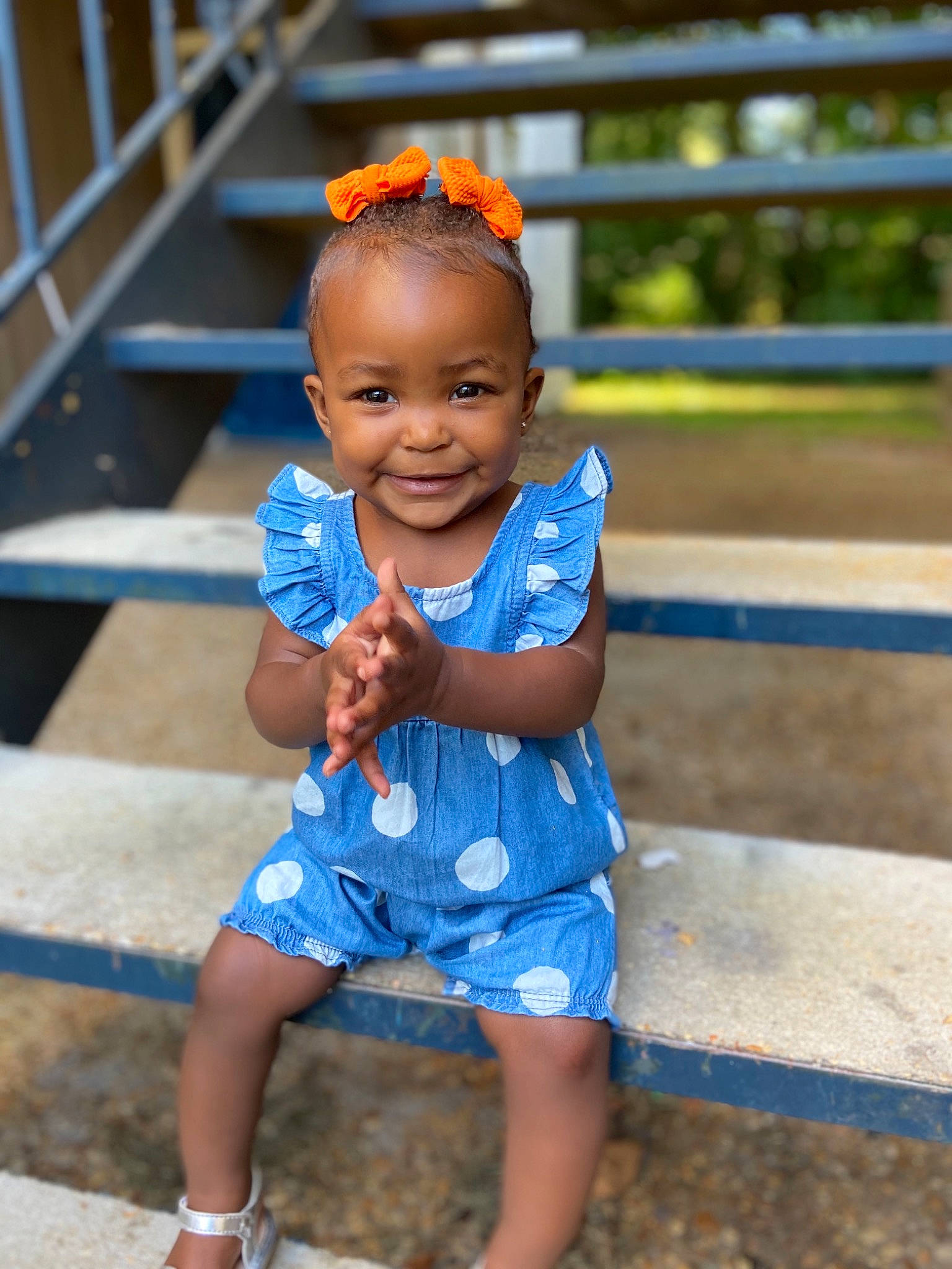 Denver is registered to the contest to win money with this photo: baby, blue, child, denim, happy, joy, people, person, play, sitting, skin, smile, summer, toddler, vacation