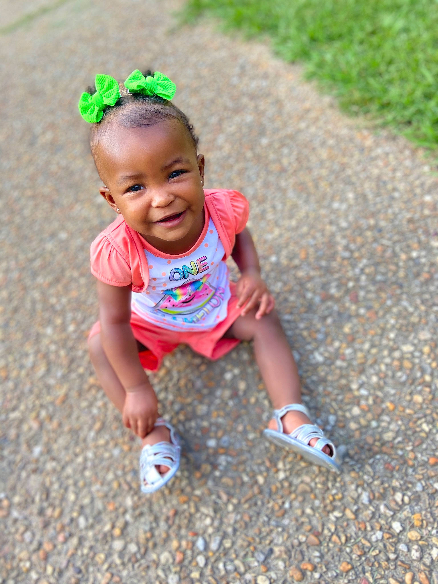 Denver joined the competition — help win amazing prizes! baby, child, fun, grass, green, happy, joy, leaf, people, person, photography, pink, plant, play, skin, smile, summer, toddler, vacation