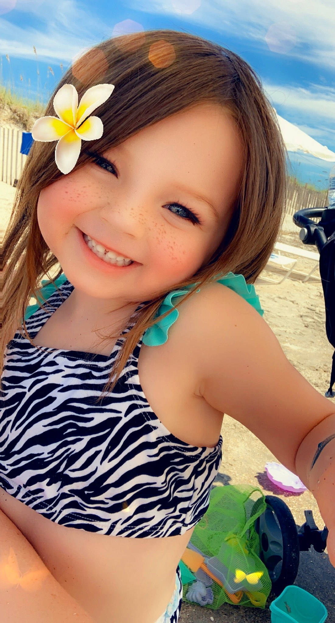 Willow joined the competition — help win amazing prizes! arm, azure, bangs, black_hair, blue, cool, electric_blue, face, green, hairstyle, happy, human_body, joy, leisure, long_hair, people_in_nature, person, petal, skin, smile