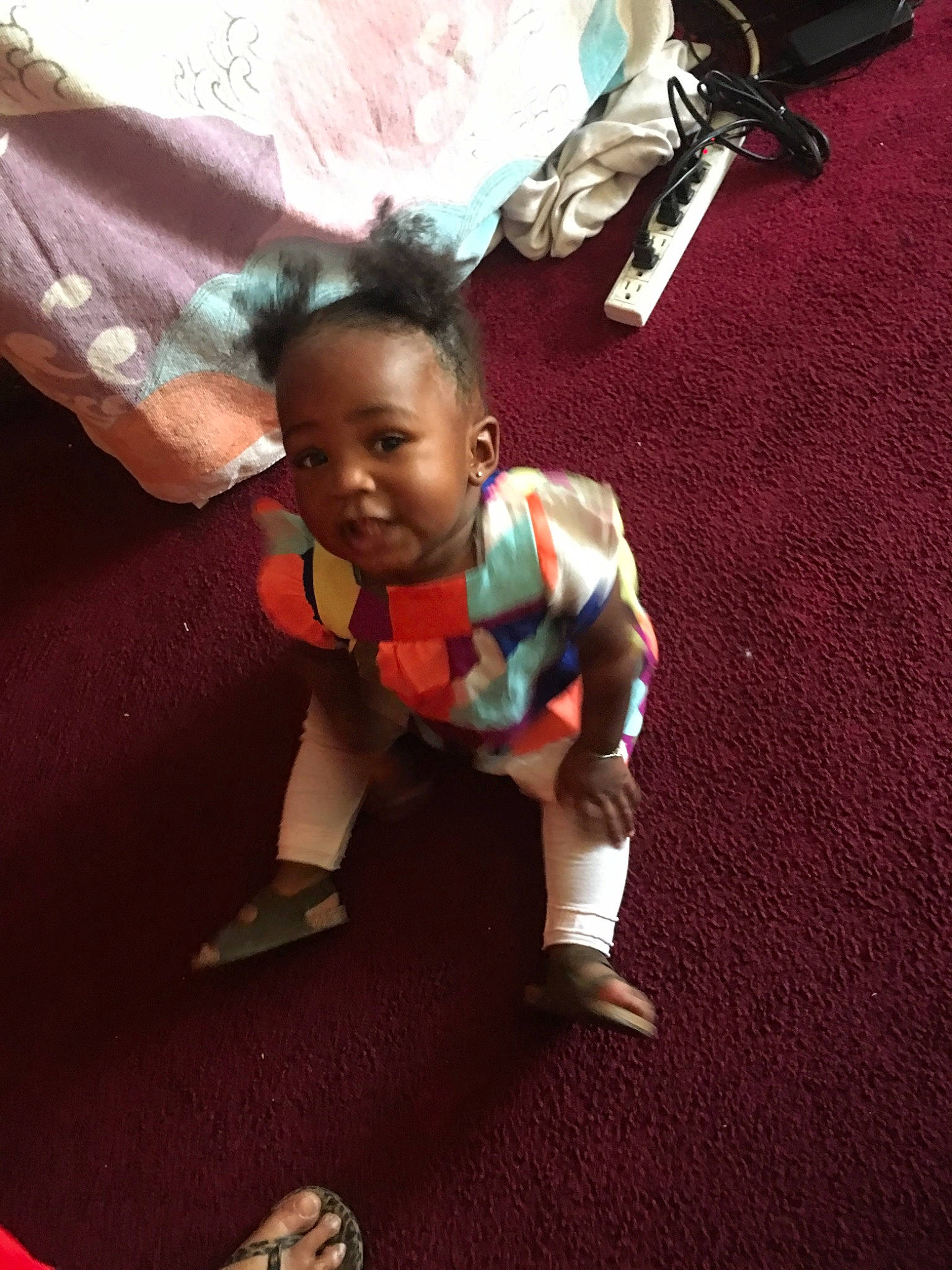 Noel joined the competition — help win amazing prizes! arm, child, fun, person, smile, toddler