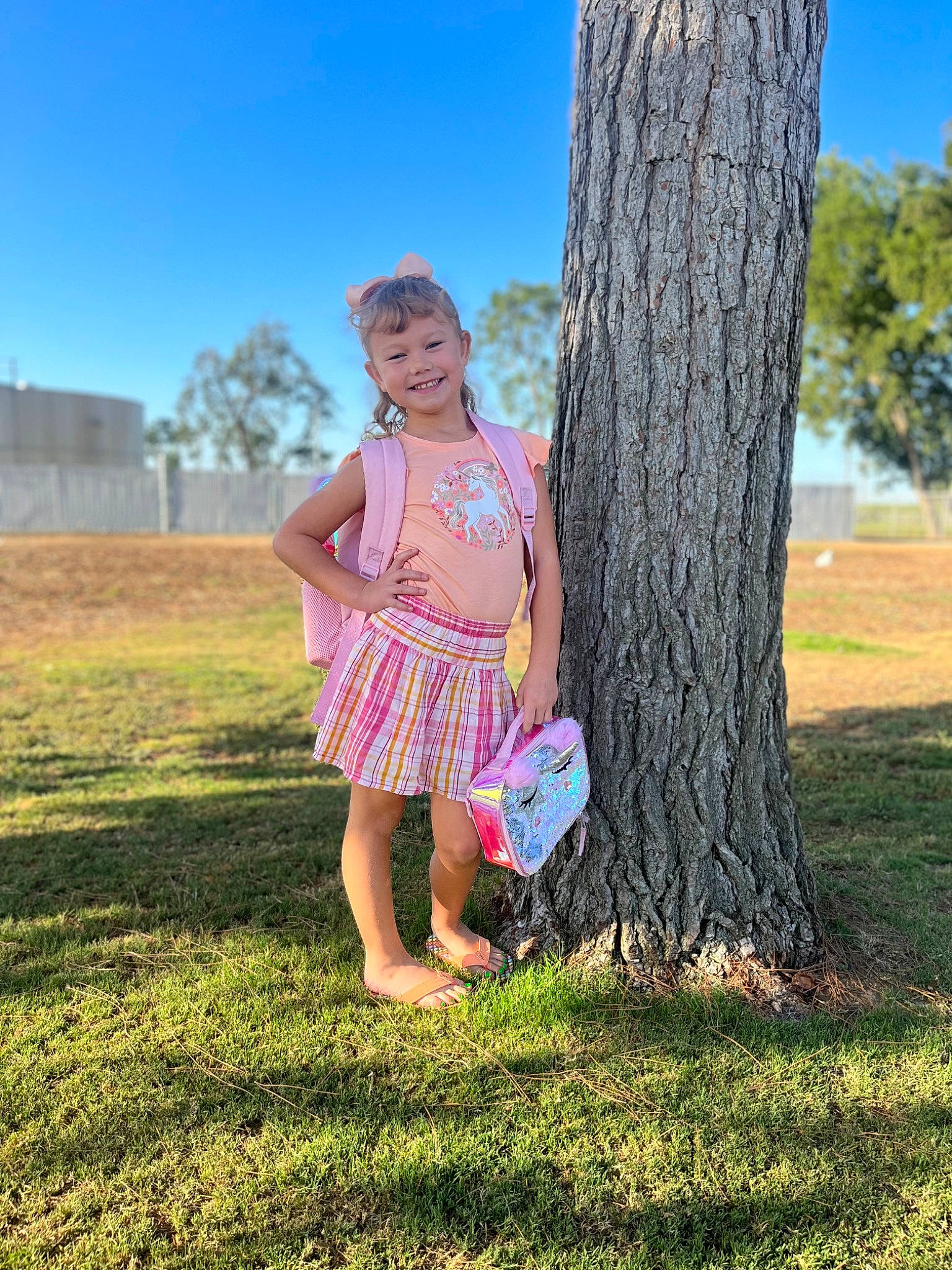 Addi is registered to the contest to win money with this photo: dress, fun, grass, grass_family, grassland, happy, human_leg, joy, leisure, long_hair, meadow, people_in_nature, person, plant, sky, smile, tints_and_shades, tree, trunk, waist