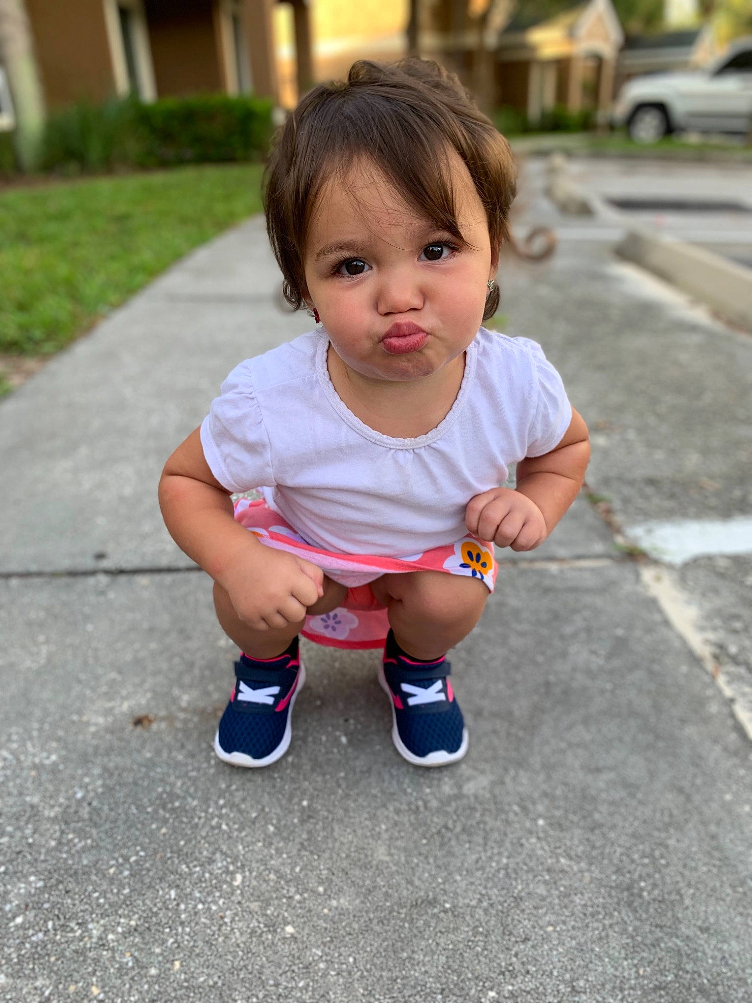 Amaya is registered to the contest to win money with this photo: baby, beauty, cheek, child, daughter, person, photography, play, shoe, sitting, skin, smile, snapshot, summer, t_shirt, toddler, vacation