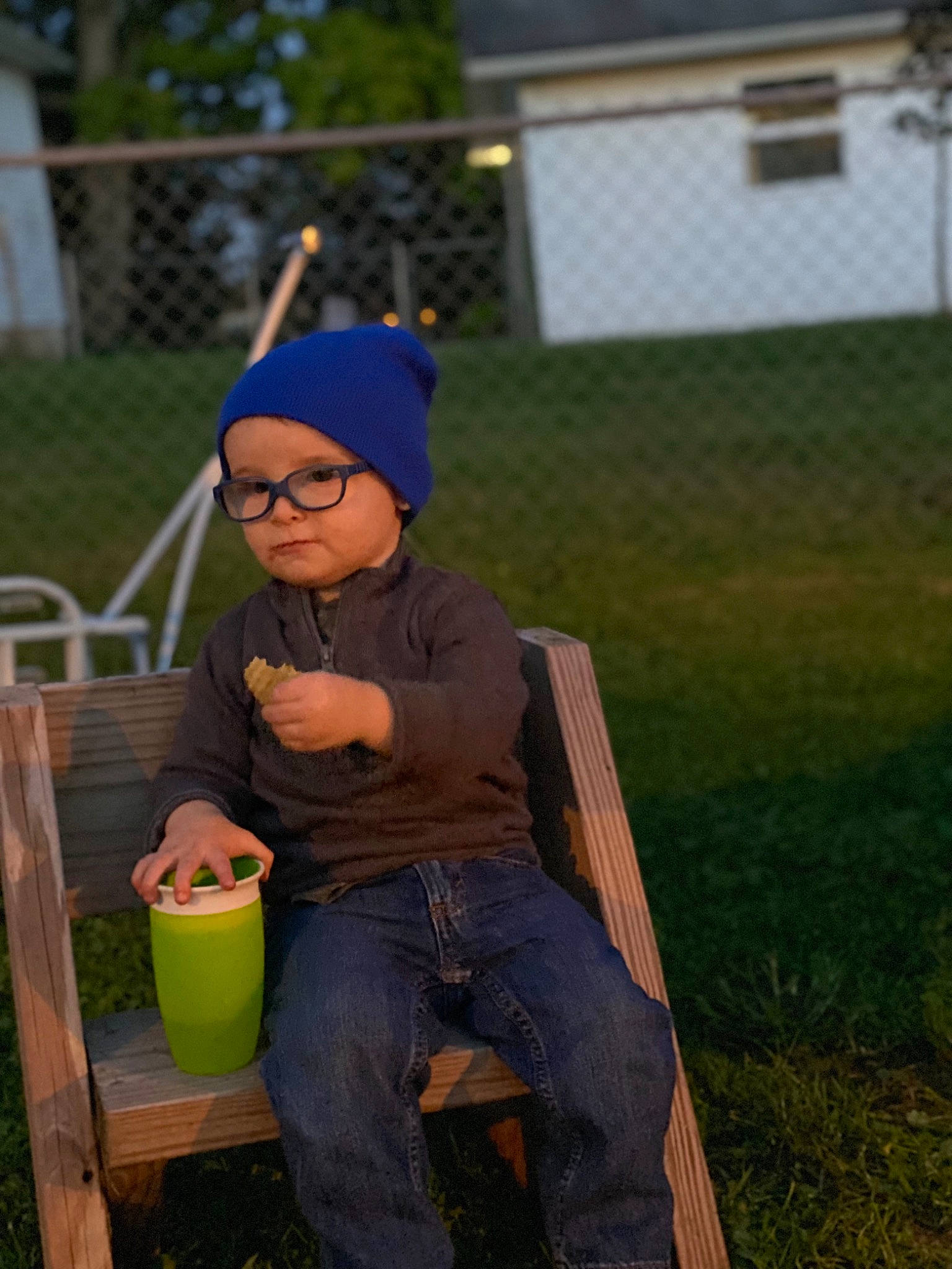 Theodore joined the competition — help win amazing prizes! baseball_cap, bucket, cap, chair, child, competition_event, eyewear, fun, grass, grassland, headgear, headwear, landscape, leisure, person, personal_protective_equipment, play, recreation, sitting, soil