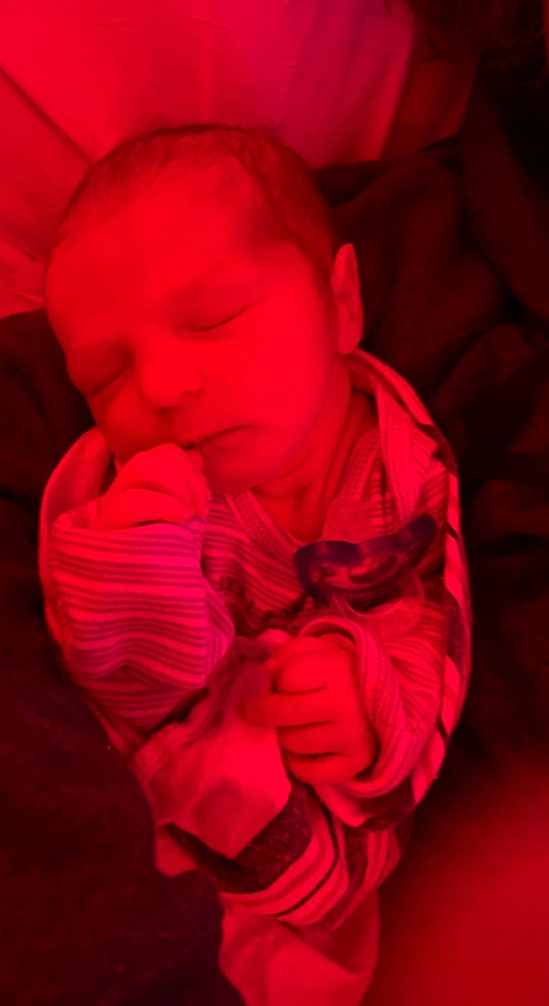Bradley joined the competition — help win amazing prizes! baby, baby_sleeping, carmine, child, close_up, comfort, finger, flesh, lip, magenta, mouth, nail, person, petal, pink, purple, smile, textile, thumb, toddler
