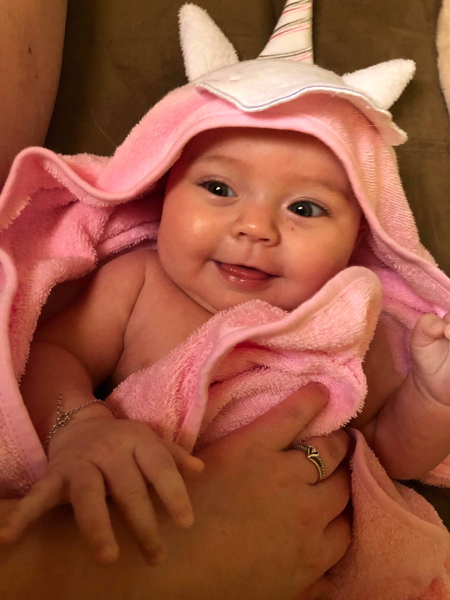 Evelynn is registered to the contest to win money with this photo: baby, cheek, child, finger, flesh, hand, headwear, lip, mouth, person, pink, skin, stomach, thumb, toddler