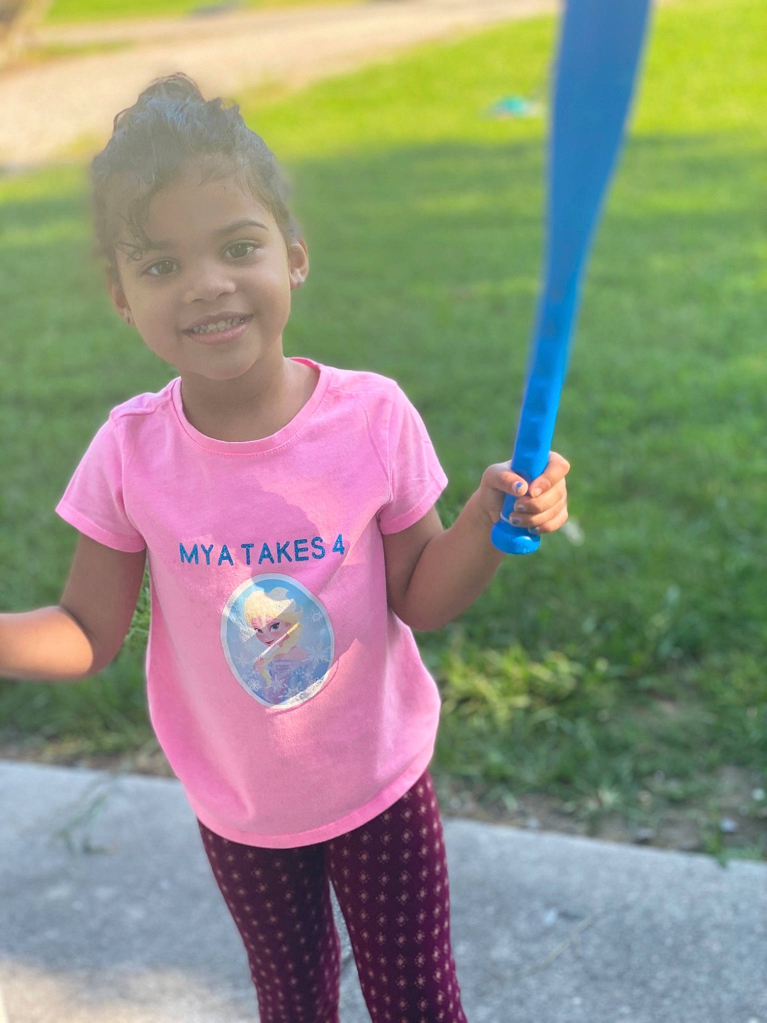 Mya is registered to the contest to win money with this photo: child, fun, joy, person, pink, play, recreation, smile, summer, toddler, walking
