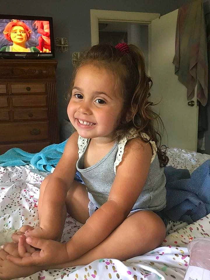 Celeste joined the competition — help win amazing prizes! cheek, child, fun, joy, leg, person, sitting, smile, toddler