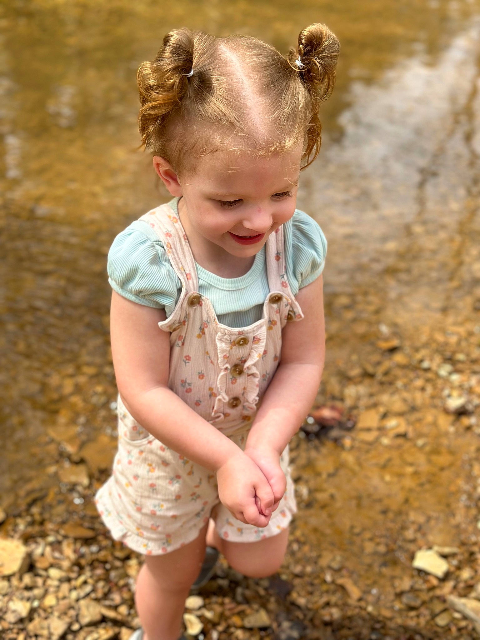 Aniya joined the competition — help win amazing prizes! baby_toddler_clothing, blond, child, foot, fun, grass, hair, happy, human_leg, joy, mud, people_in_nature, person, rock, sand, sitting, sleeve, smile, soil, toddler