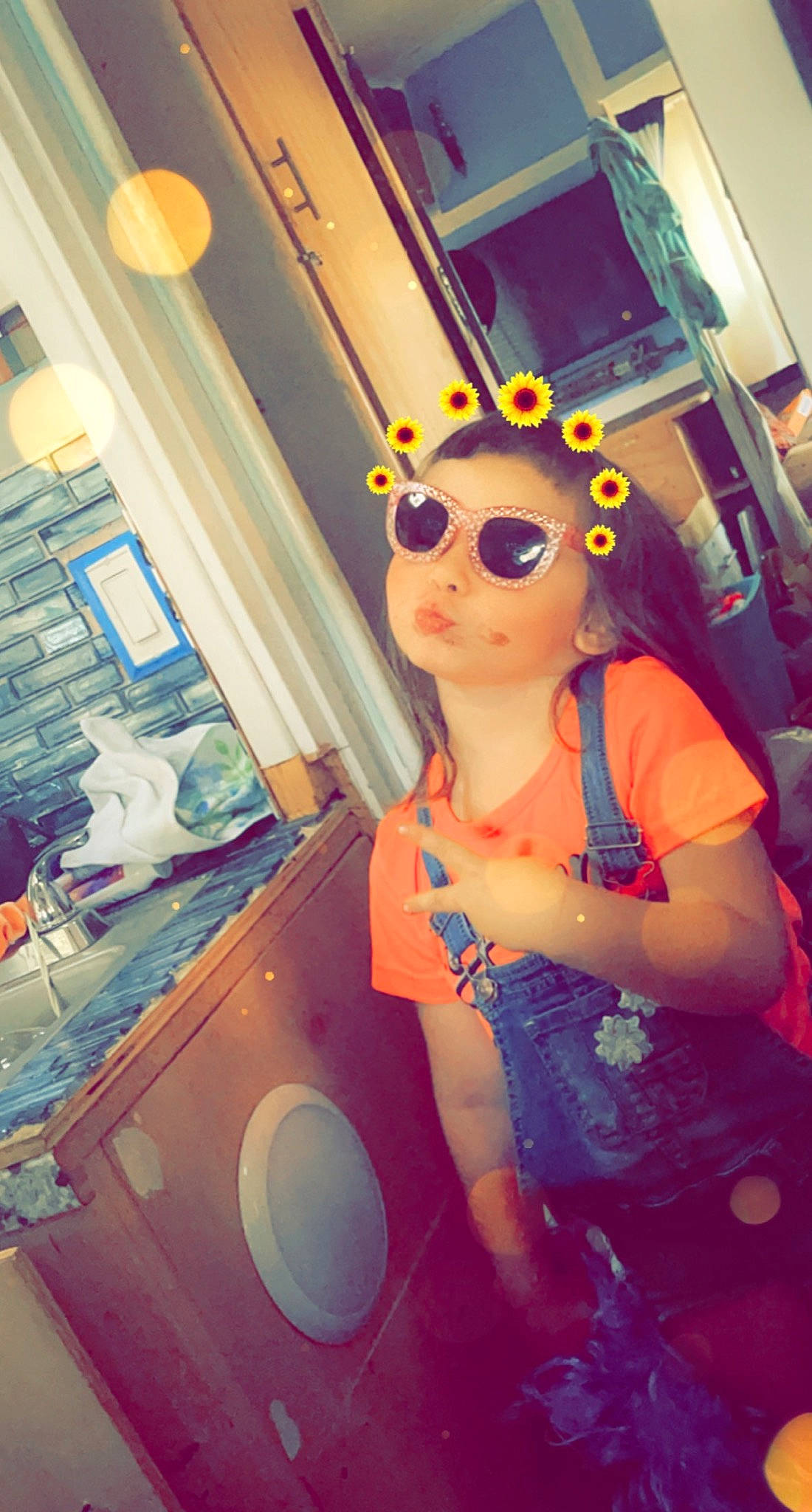 Jennifer joined the competition — help win amazing prizes! child, cool, costume, electric_blue, entertainment, event, eyewear, fashion_design, fun, goggles, leisure, magenta, necklace, orange, performing_arts, person, personal_protective_equipment, room, sunglasses, toy