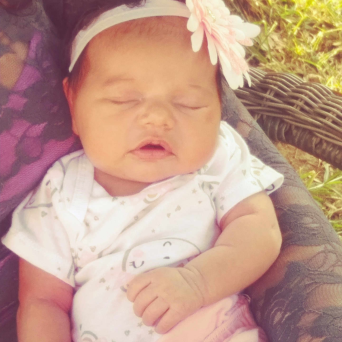 Zarriah is registered to the contest to win money with this photo: cheek, child, day, ear, girl, hair_accessory, happiness, head, headband, headgear, headpiece, infant, iris, pink, product, skin, smile, toddler