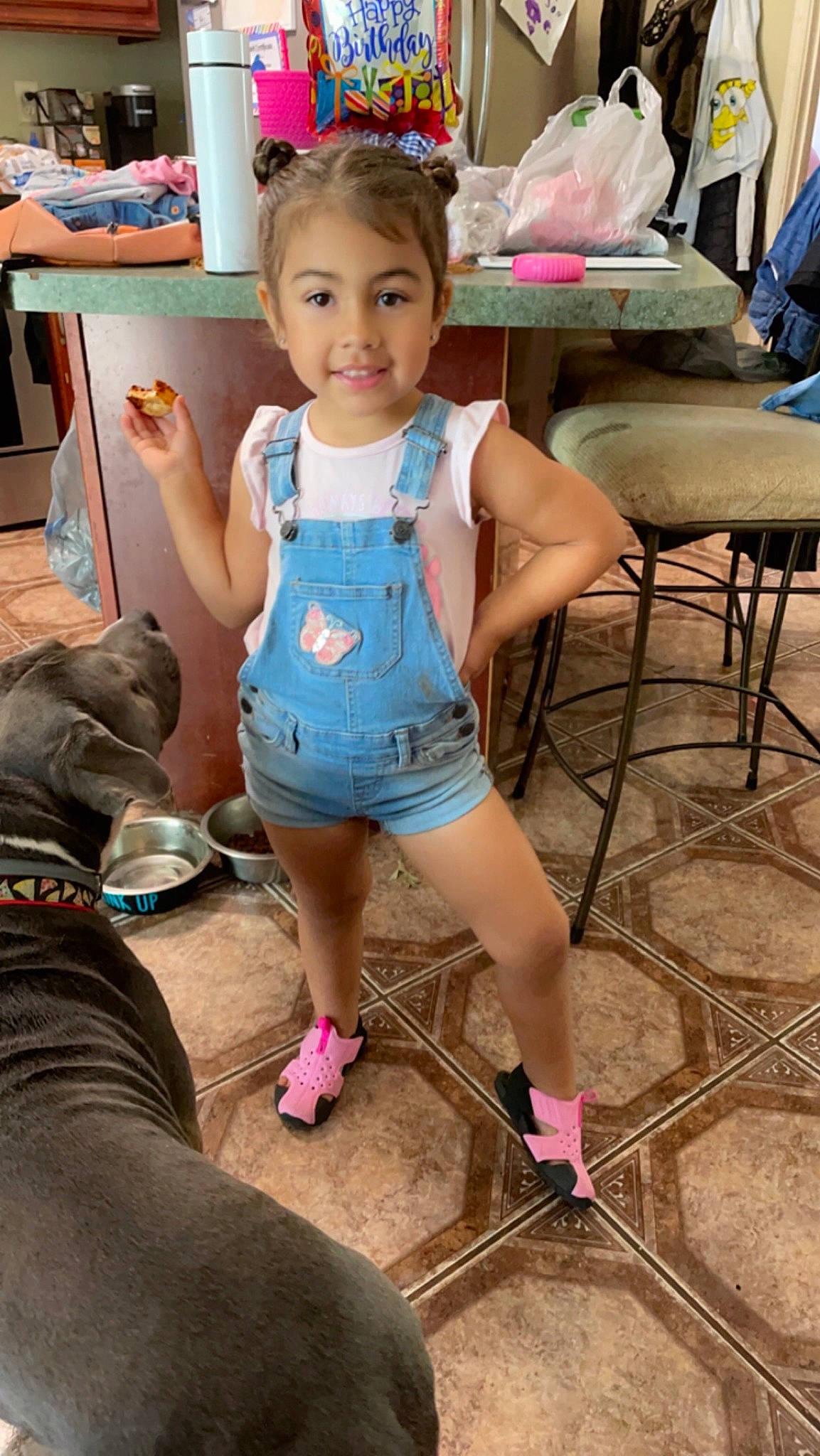 Tayla is registered to the contest to win money with this photo: chair, child, fashion, fun, hairstyle, happy, human, joint, joy, leisure, people, person, pink, shoe, shorts, skin, smile, sneakers, summer, thigh