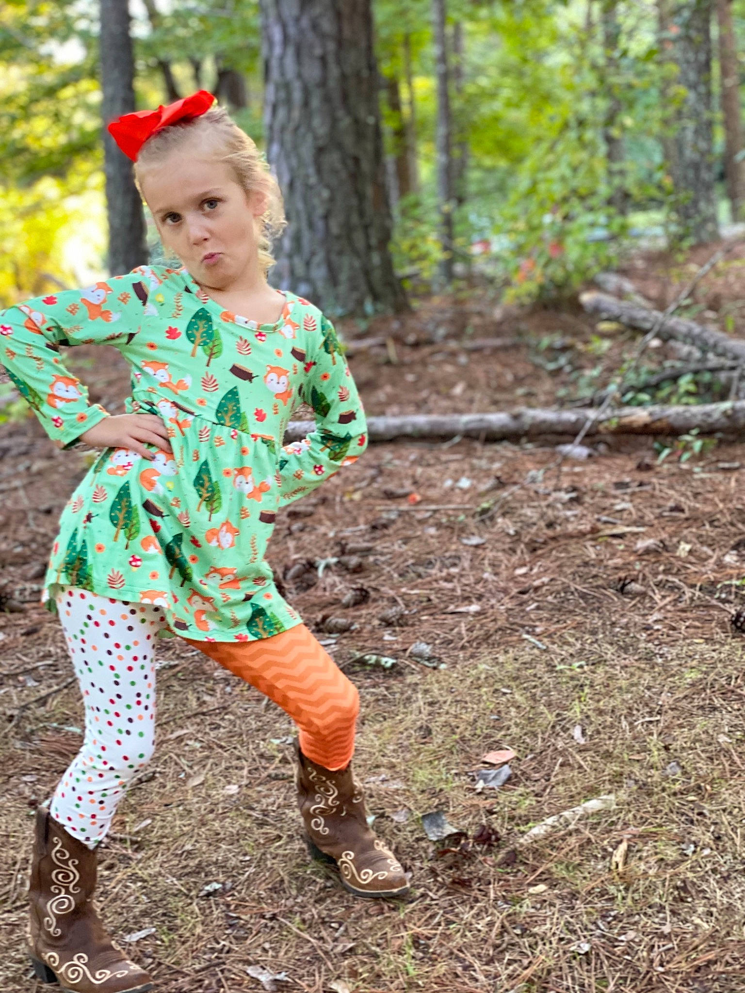 Bailey is registered to the contest to win money with this photo: child, child_model, forest, green, leaf, outerwear, pattern, person, photography, plant, play, sleeve, soil, toddler, tree, woodland