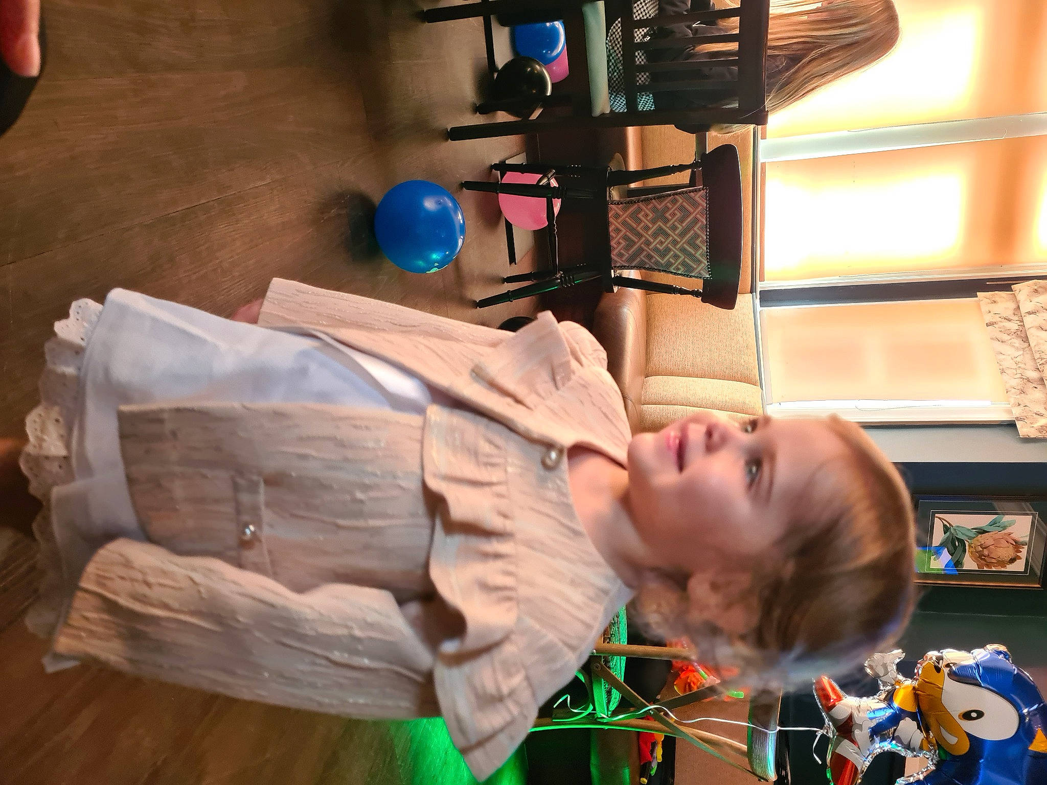 Jorgiana is registered to the contest to win money with this photo: audio_equipment, baby, baby_products, child, fun, joy, person, room, toddler, wood