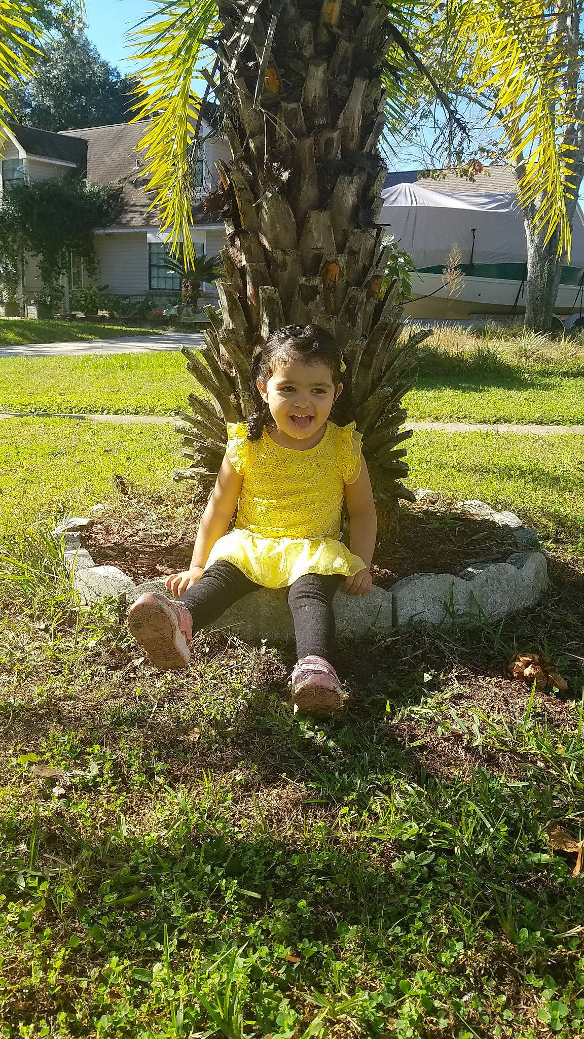 Isabel joined the competition — help win amazing prizes! botany, fun, grass, grass_family, groundcover, happy, head, joy, leaf, people_in_nature, person, plant, shrub, smile, summer, sunlight, terrestrial_plant, toddler, tree, trunk