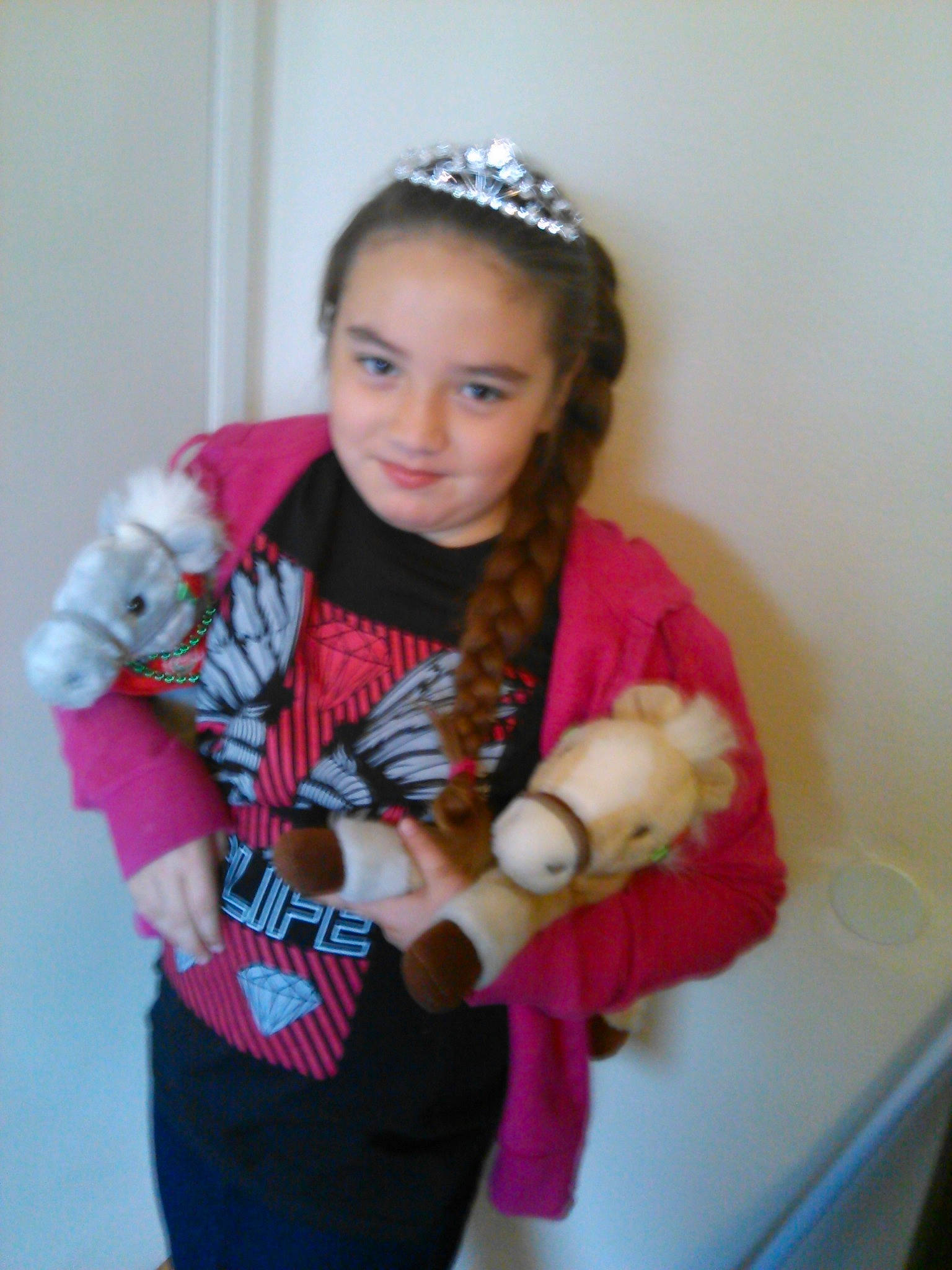 Anastasia joined the competition — help win amazing prizes! child, fur, hair_accessory, person, pink, toddler