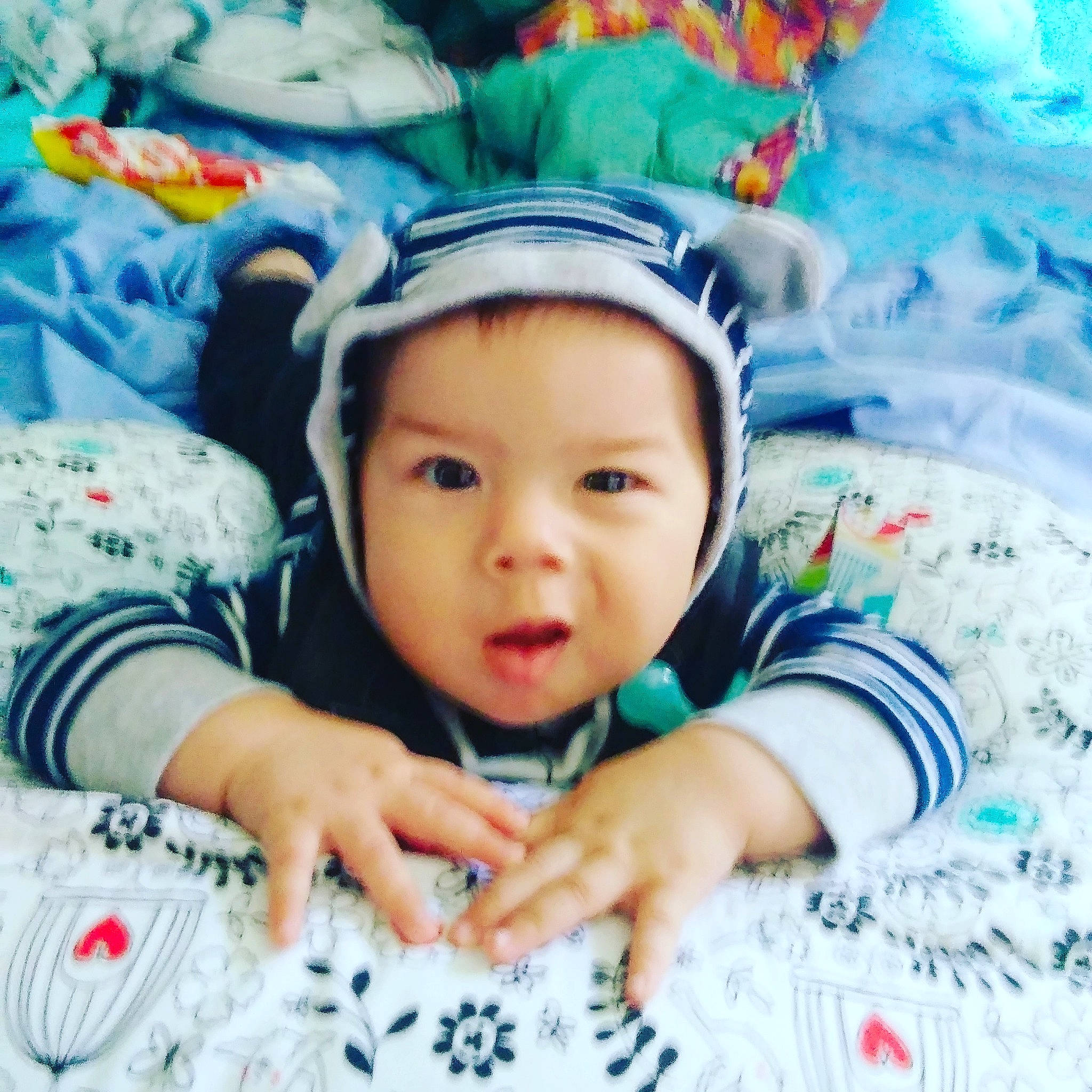 Atreyu joined the competition — help win amazing prizes! baby, bedtime, cheek, child, happy, person, smile, toddler