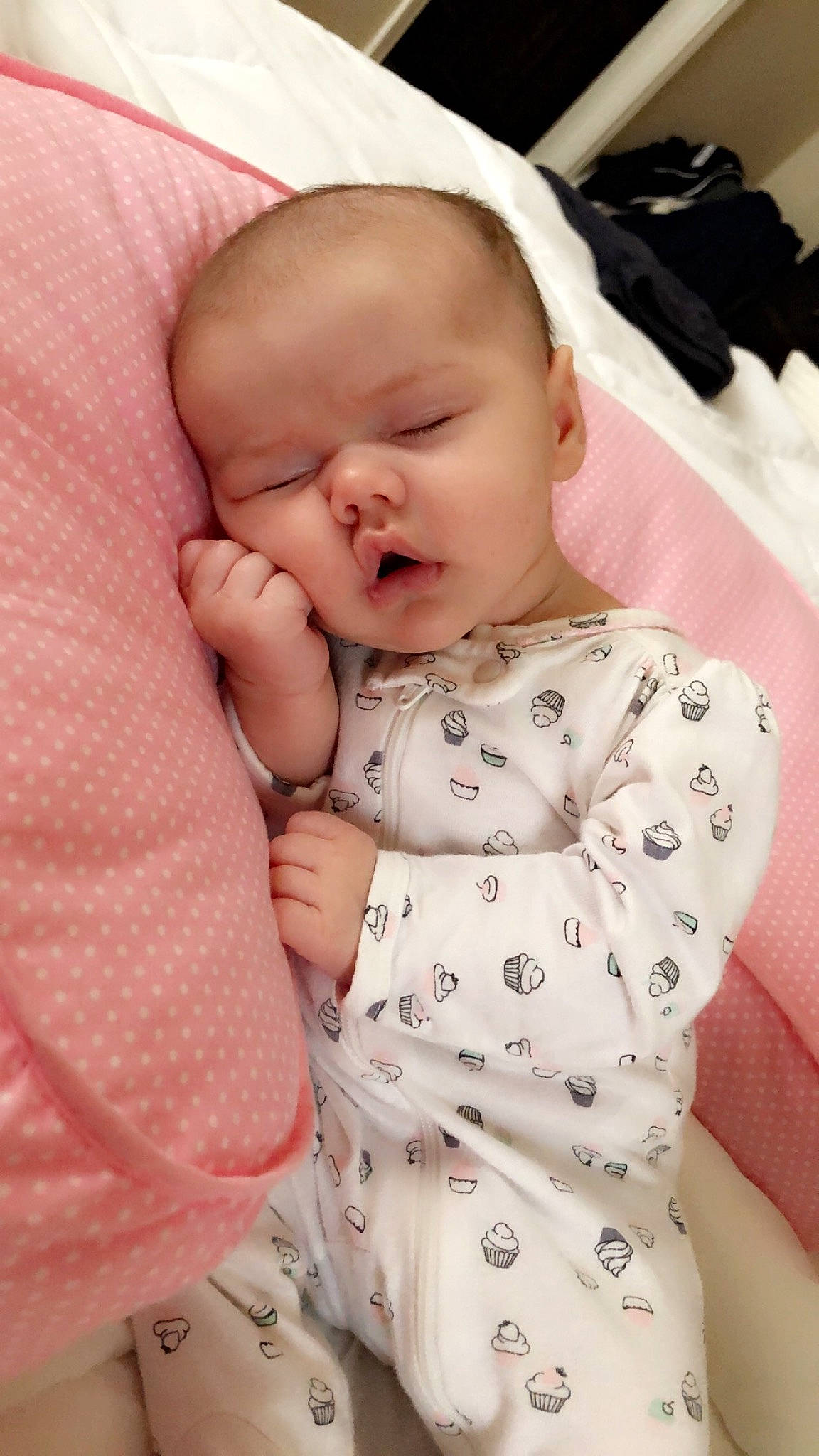 Gemma joined the competition — help win amazing prizes! baby, beauty, birth, cheek, child, face, head, lip, mouth, nose, person, pink, skin, sleep, smile, toddler