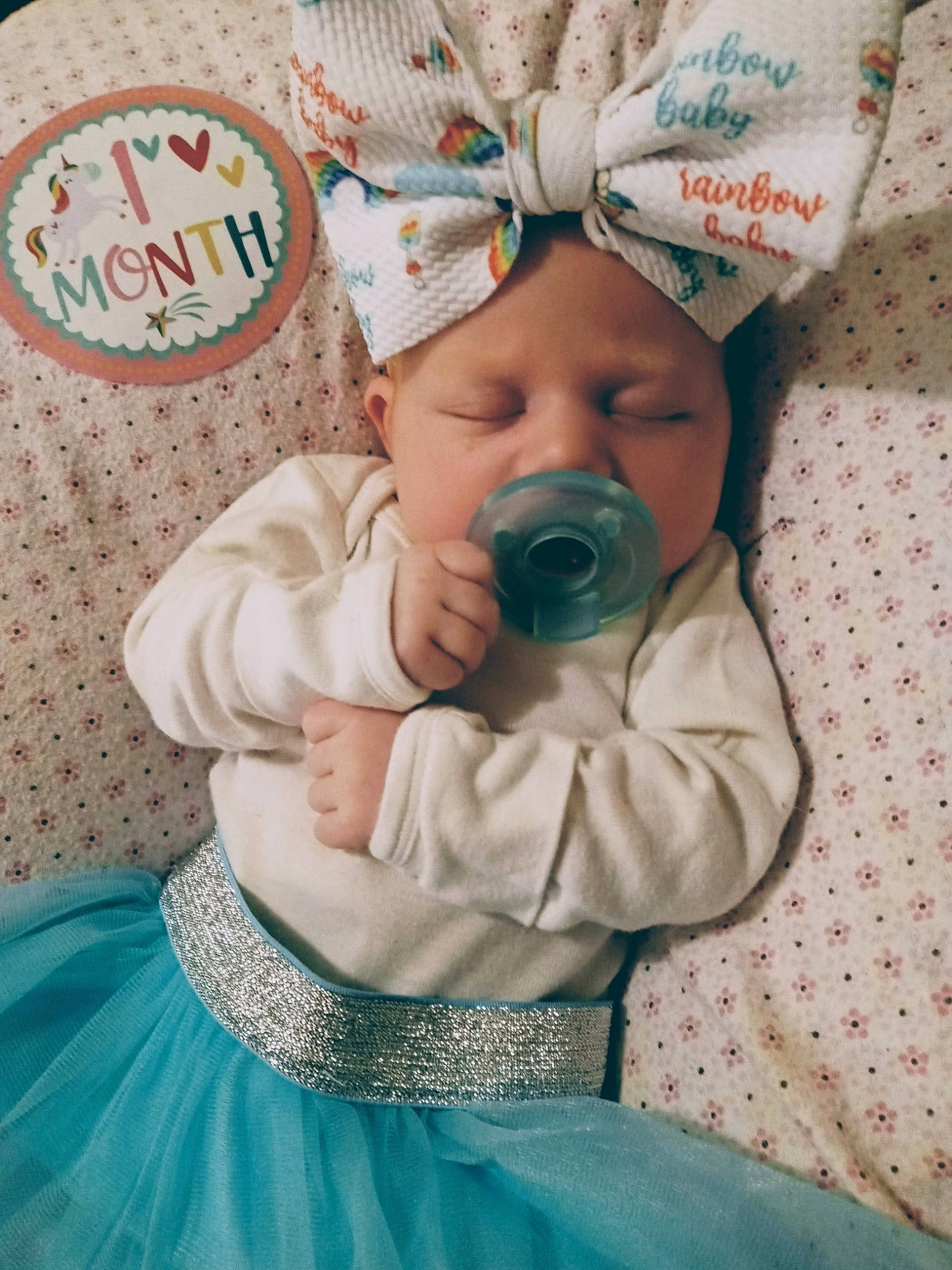 Adalynn joined the competition — help win amazing prizes! baby, baby_products, baby_sleeping, baby_toddler_clothing, cap, cheek, child, event, face, green, happy, hat, head, headgear, headwear, linens, pattern, person, product, skin