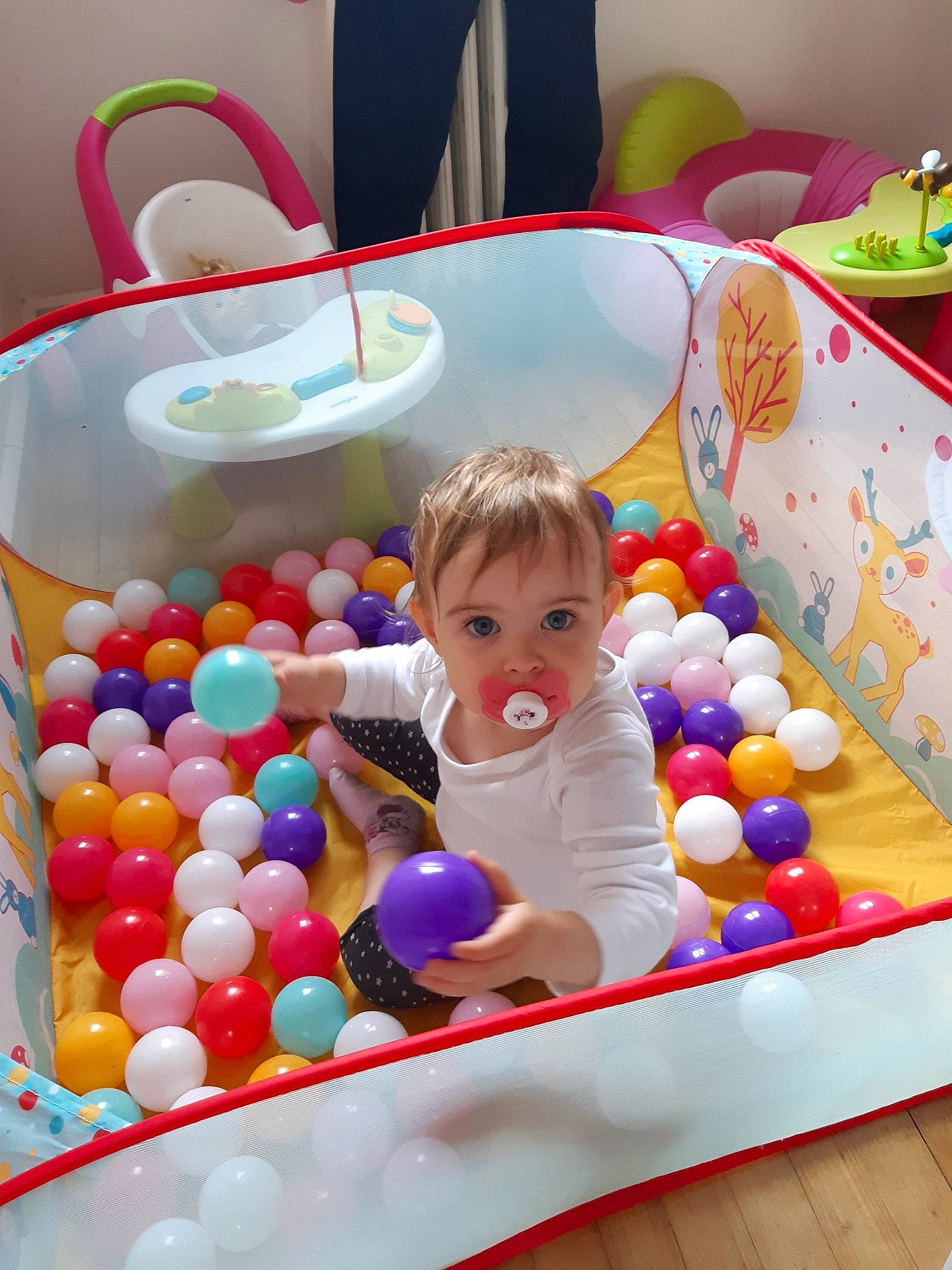 Shaynna participe au concours pour gagner de l'argent avec cette photo : baby_products, baby_toys, ball_pit, child, fun, joy, person, play, product, toddler, toy
