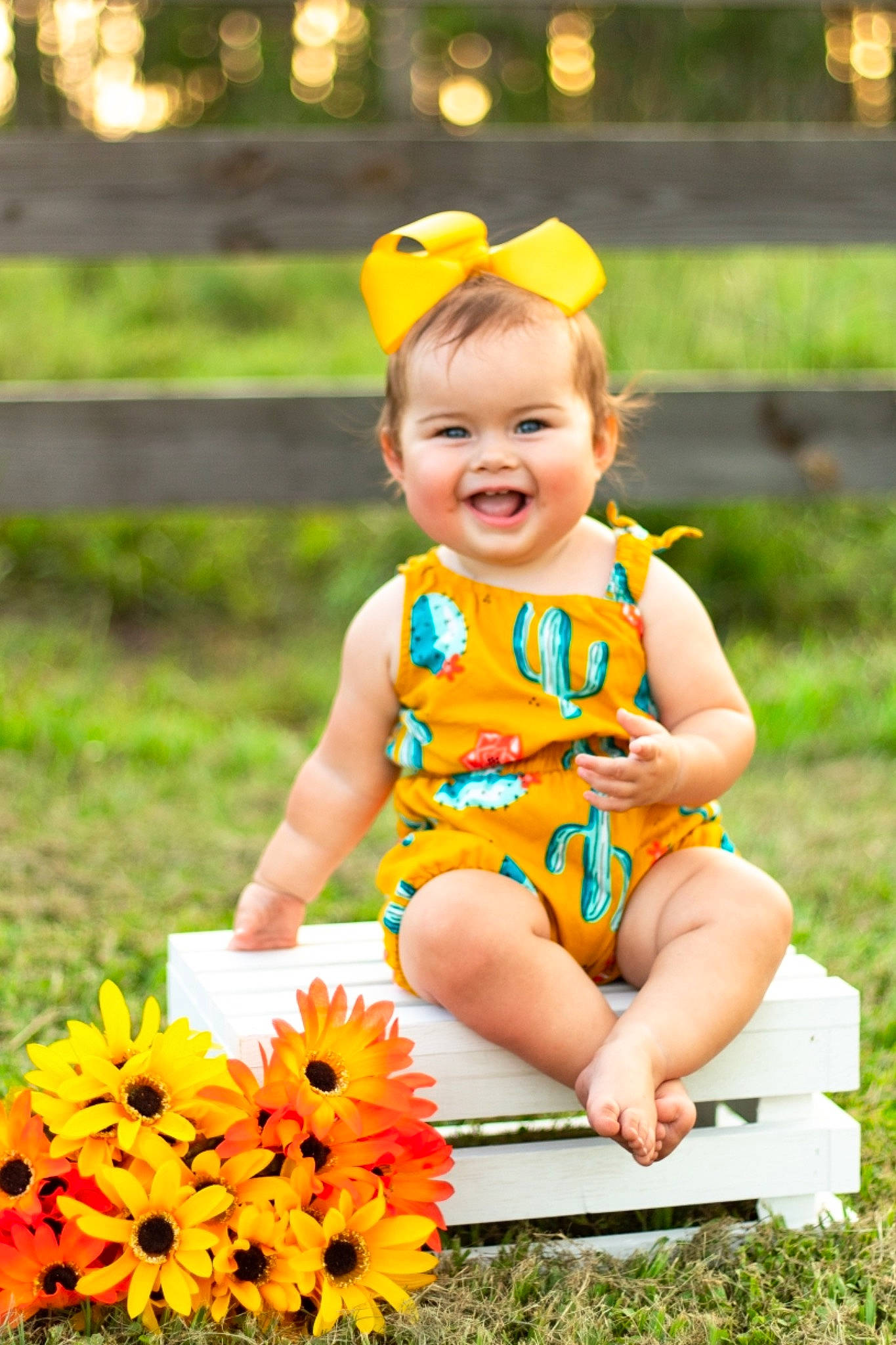 Elisabeth joined the competition — help win amazing prizes! baby_toddler_clothing, botany, dress, eye, face, facial_expression, flower, grass, happy, joy, leaf, leisure, nature, orange, people_in_nature, person, petal, photograph, plant, smile