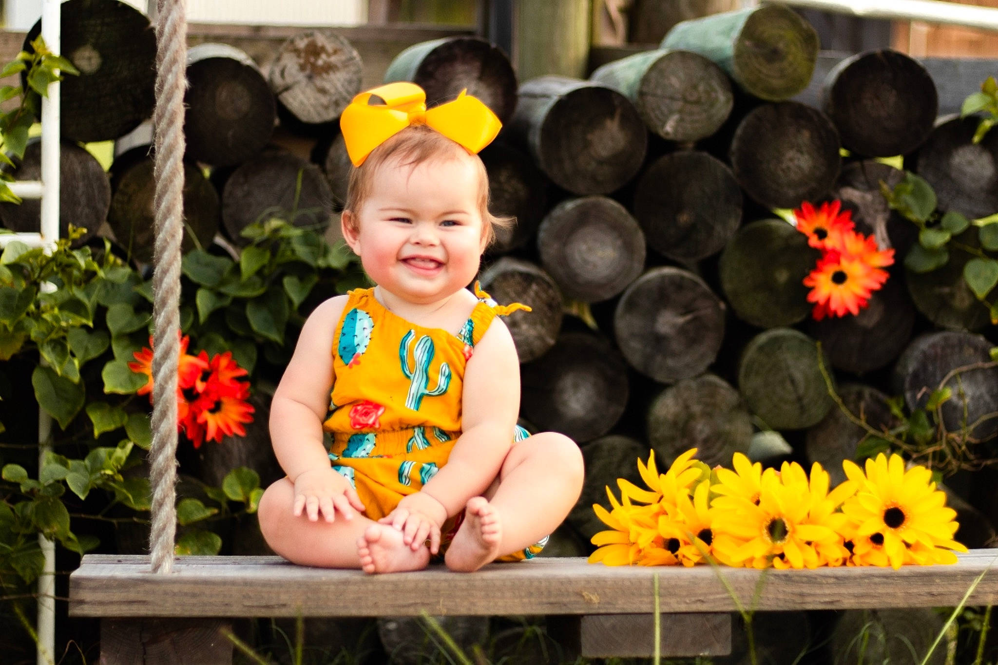 Elisabeth joined the competition — help win amazing prizes! baby, baby_toddler_clothing, child, flower, fun, grass, green, happy, headgear, joy, leaf, leisure, orange, person, photograph, plant, pumpkin, smile, snapshot, toddler