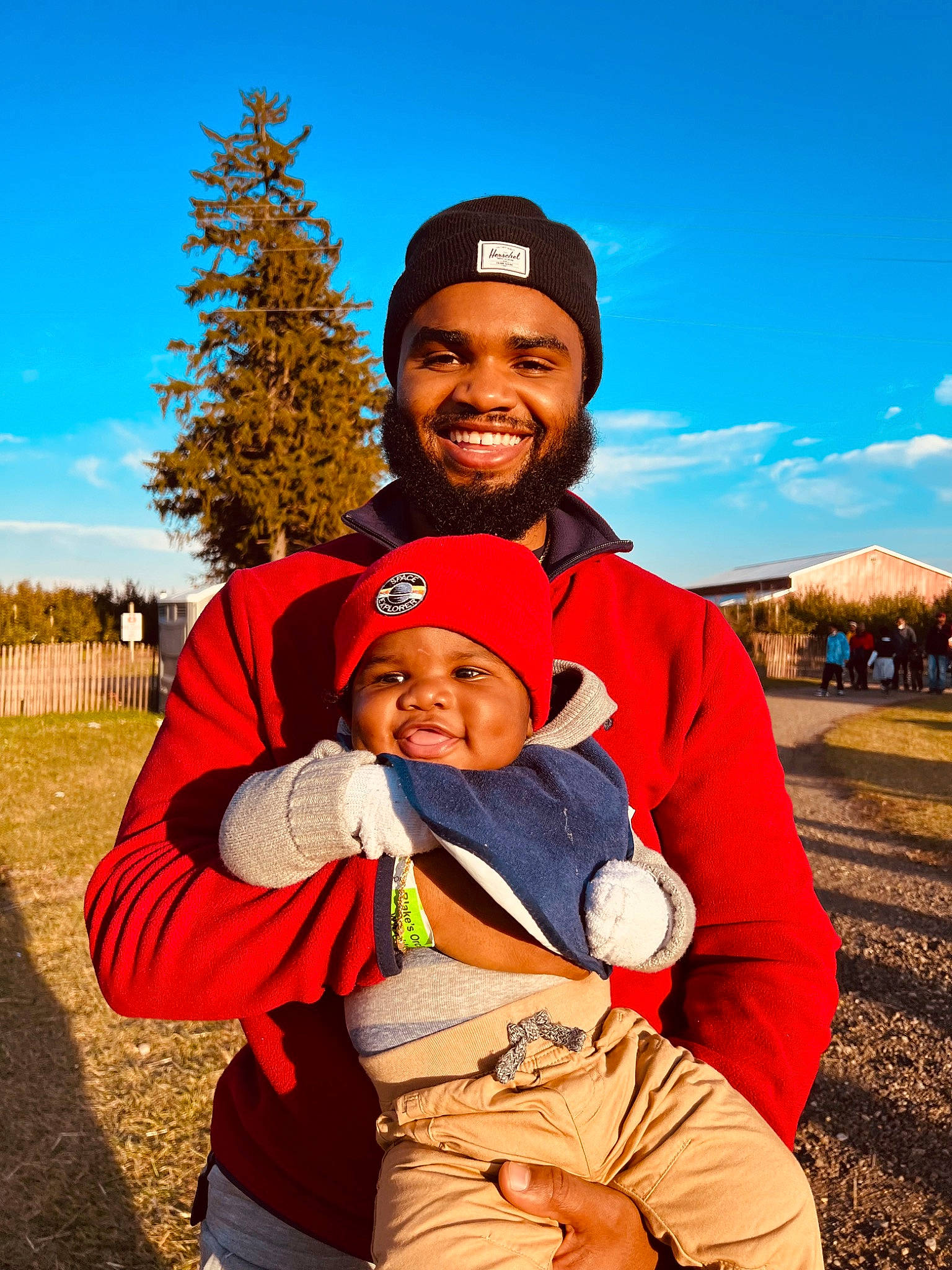 Nehemiah joined the competition — help win amazing prizes! baby, cap, child, cloud, event, eye, facial_expression, fun, gesture, grass, happy, headwear, joy, landscape, leisure, people, people_in_nature, person, sky, smile